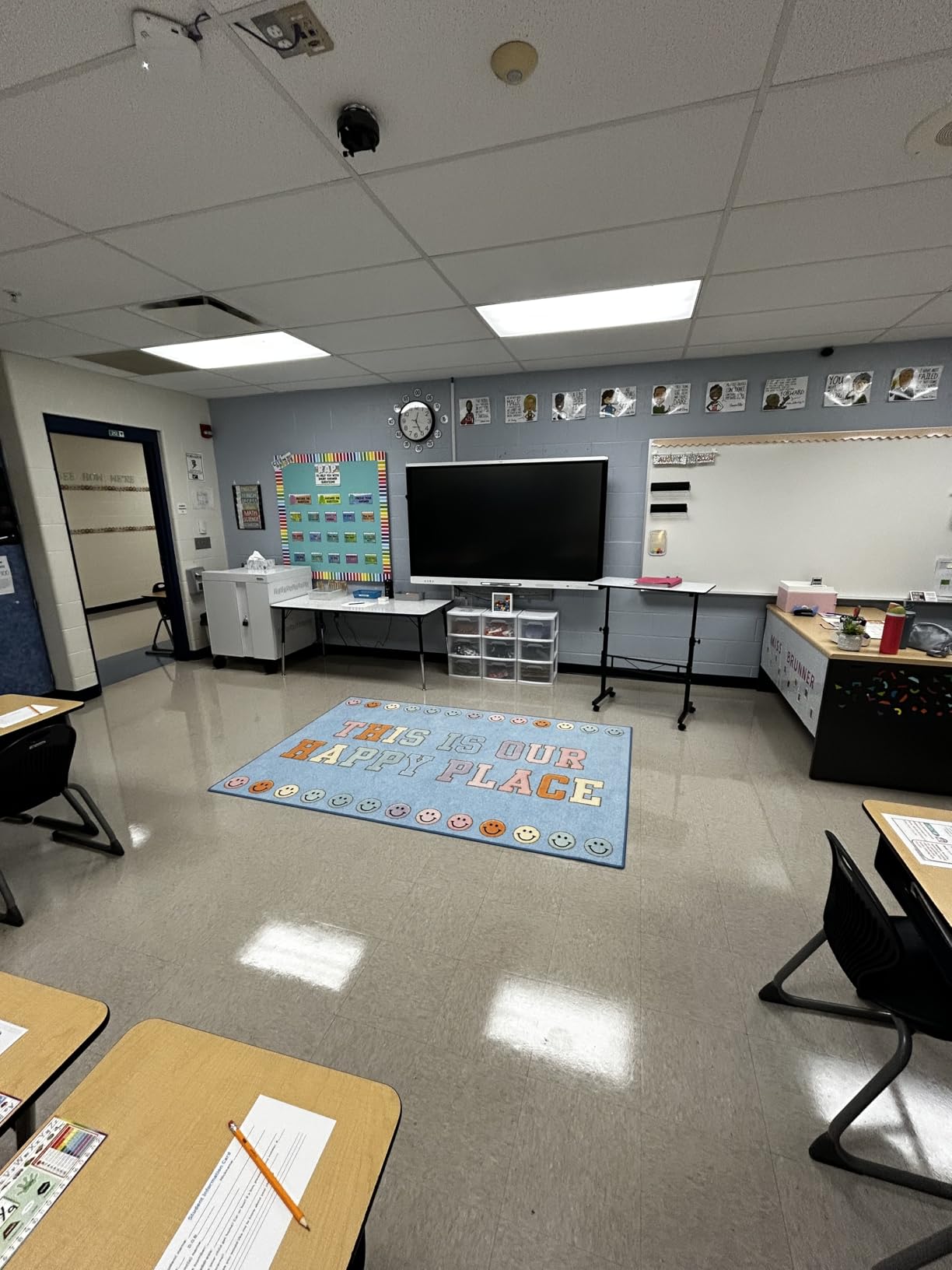 Flagship Carpets Know Your ABCs Educational Oval Area Rug for Preschool Kindergarten Alphabet Learning at Circle Time in the Classroom, Kids Room or Playroom, 6' x 8'4