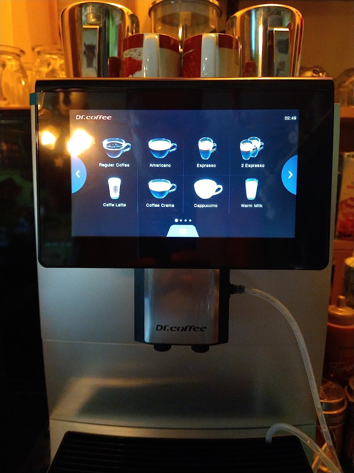 DR. COFFEE F11 Big Plus Automatic Espresso Machine, Coffee Machine with Milk System, Americano and Cappuccino, 24 Coffee Drinks for Office, Hotel and Convenience Store,Sliver colour customer photo 1