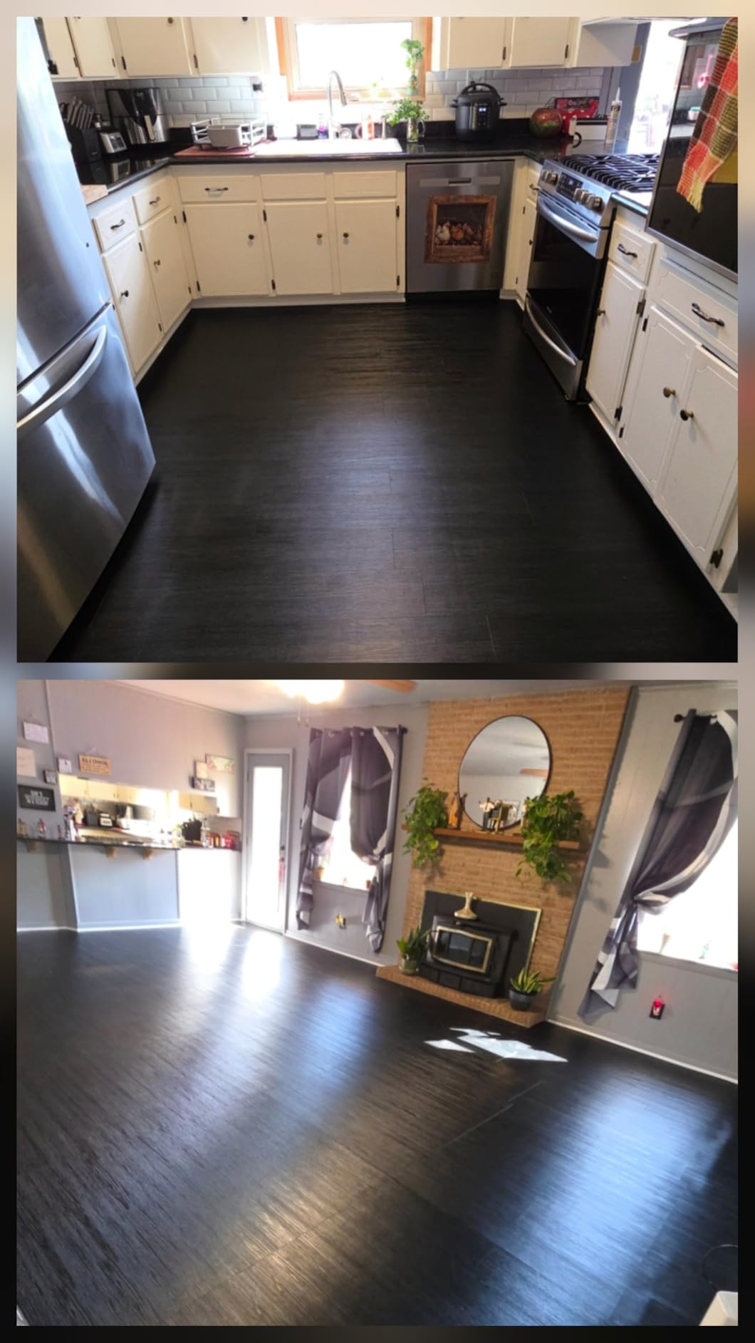 Art3d 36-Pack 54 Sq.ft Peel and Stick Floor Tiles Vinyl Plank Flooring Wood Look, Adhesive and Waterproof Tile Sticker for RV, Bedroom, Living Room, Kitchen customer photo 2