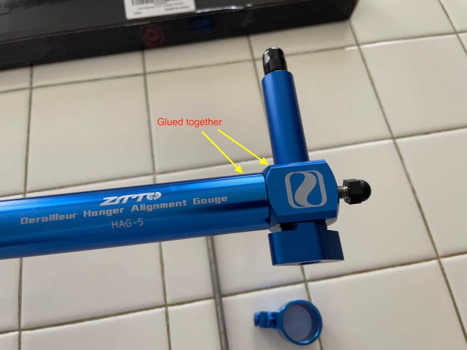 TEQIN Bike Alignment Tool, Bicycle Derailleur Hanger Alignment Gauge, Aluminum Alloy Ranging Tool Bike Repair Tool Blue customer photo 2
