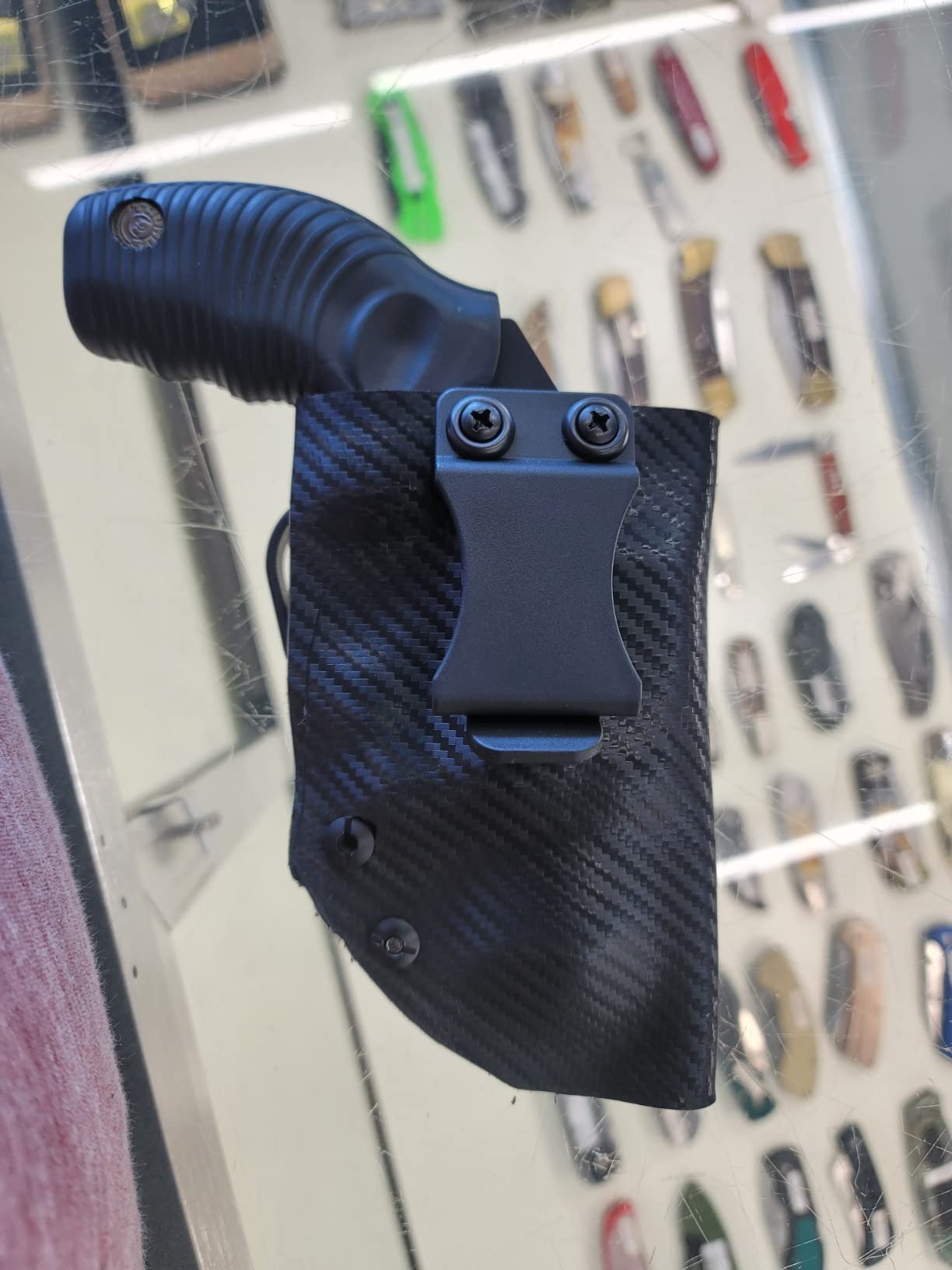 HolsterSmith - DIY Holster Making Kits - 1-Piece Adjustable Retention Holster Design (Inside-The-Waistband/IWB) - KYDEX-BOLTARON - (Select Colors) - FOMI (Select Sizes) - (w/Finishing Washers) customer photo 2