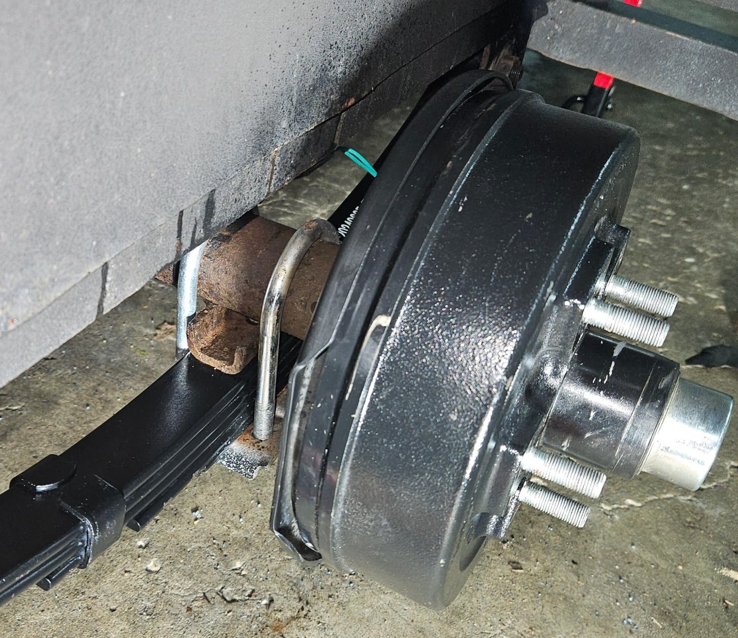 4 Leaf of Replacement for SW4B Trailer Leaf Spring, 3500lb Tandem Trailer Axle Suspension Kit with 1750lb Capacity Double Eyes Leaf Springs, 2*U-Bolt and Hanger Kit customer photo 1
