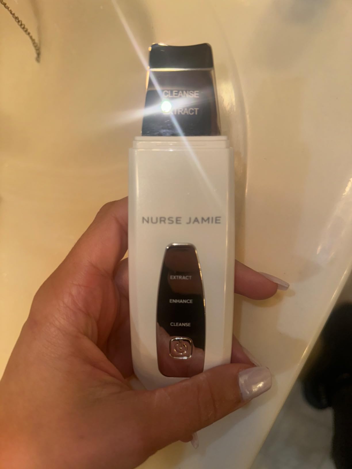 Nurse Jamie Dermascrape 3-in-1 Sonic Beauty Tool - Cleanse, Extract & Enhance Skincare Absorption customer photo 1