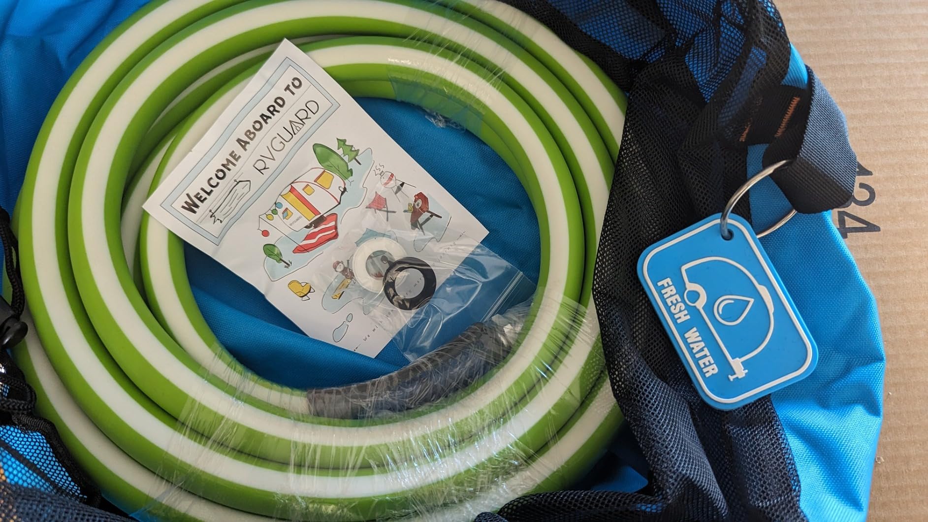 RVGUARD RV Water Hose 50 FT, 5/8'' Inside Diameter Drinking Water Hose, Lead-Free and No Leaking Garden Hose for RV, Trailer, Camper and Garden customer photo 1