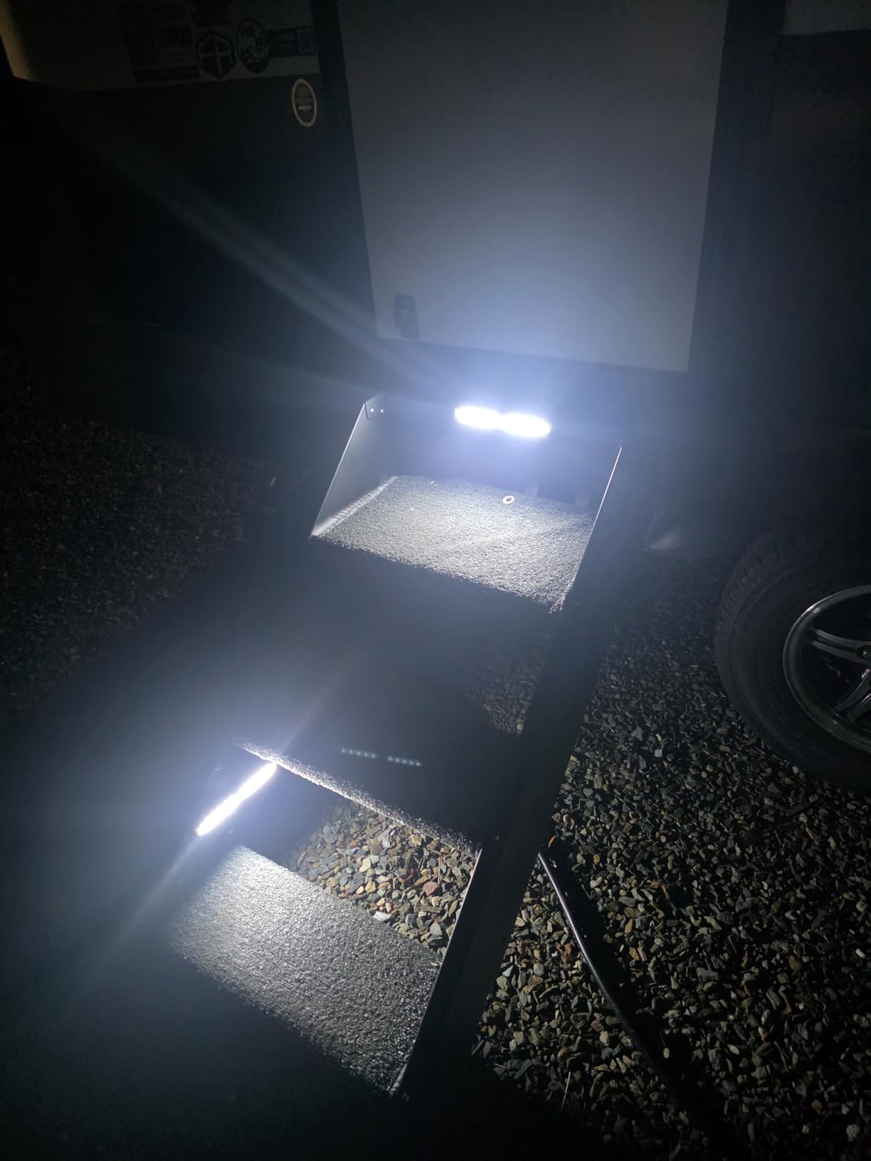 CCBASEBALL Motion Activated RV Step Lights, 10 LED Battery Operated Motorhome Motion Sensor led Light Strip, Magnetic Night Light Bar for Motorhome Travel, Travel Trailers, Camper (2 Pack) customer photo 2
