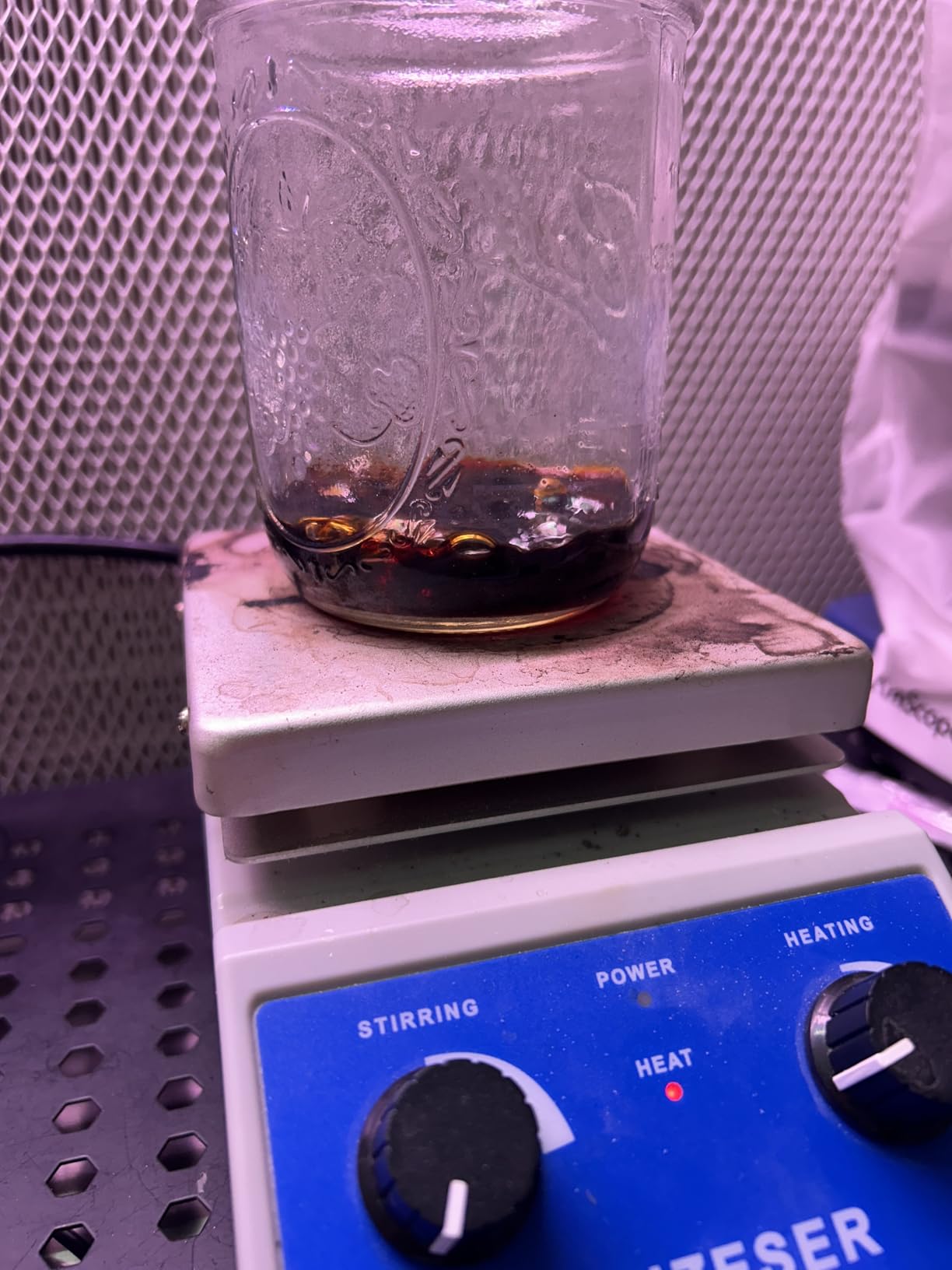 Magnetic Stirrer Hot Plate w/Stir Bar, 100-2000rpm Magnetic Hotplate Stirrer, 180W Heating Power Hot Plate Stirrer, Max 520F Hot Plate with Magnetic Stirrer customer photo 1