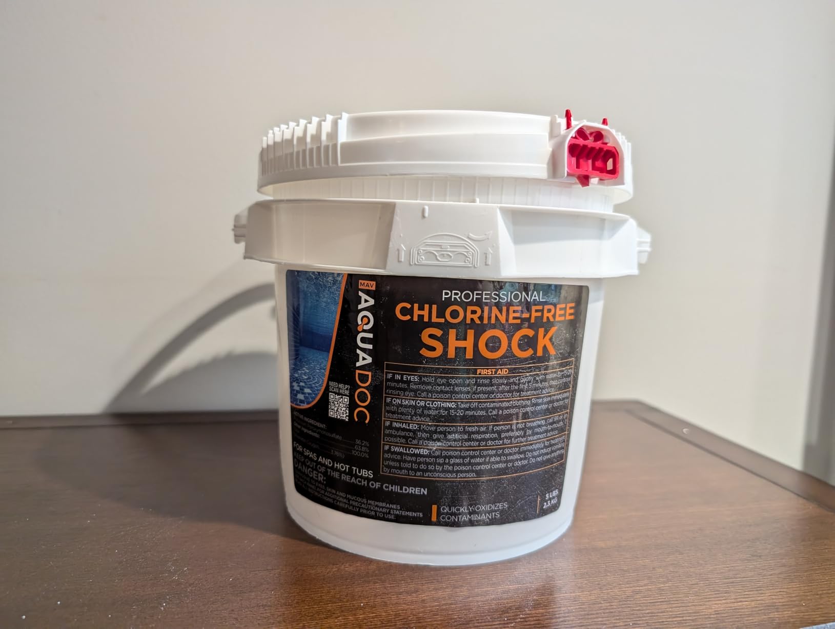 Aquadoc Non-Chlorine Spa Shock for Hot Tub - Chlorine Free Treatment & Enhanced Shock to Assist Bromine - Suitable Oxidizer - 5lbs customer photo 1