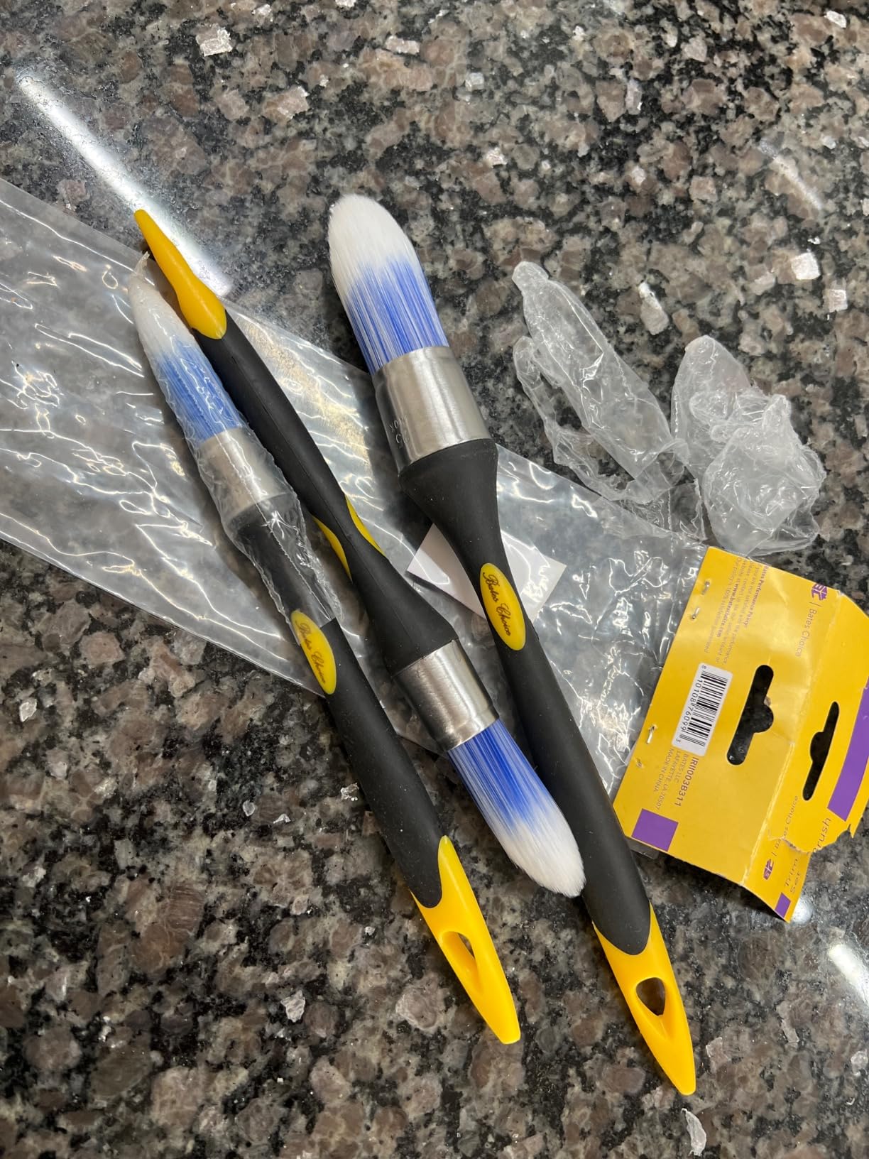 Bates Trim Paint Brush, 3 pcs, 5/8 inch, 3/4 inch and 1 inch, Ergonomic Handles, Trim Brushes for Painting customer photo 2