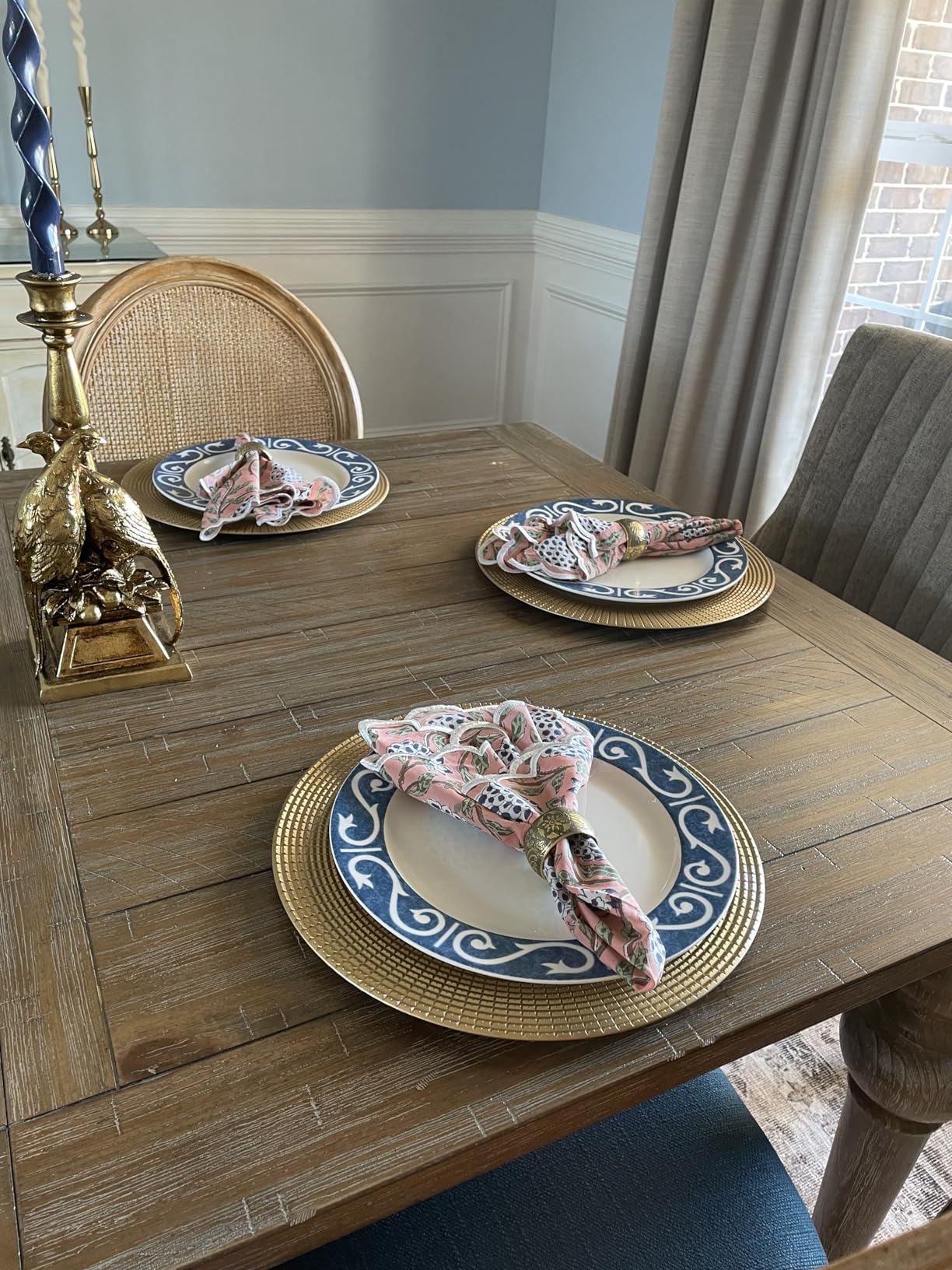 Hiceeden 12 Pack Gold Charger Plates for Dinner Plates, 13