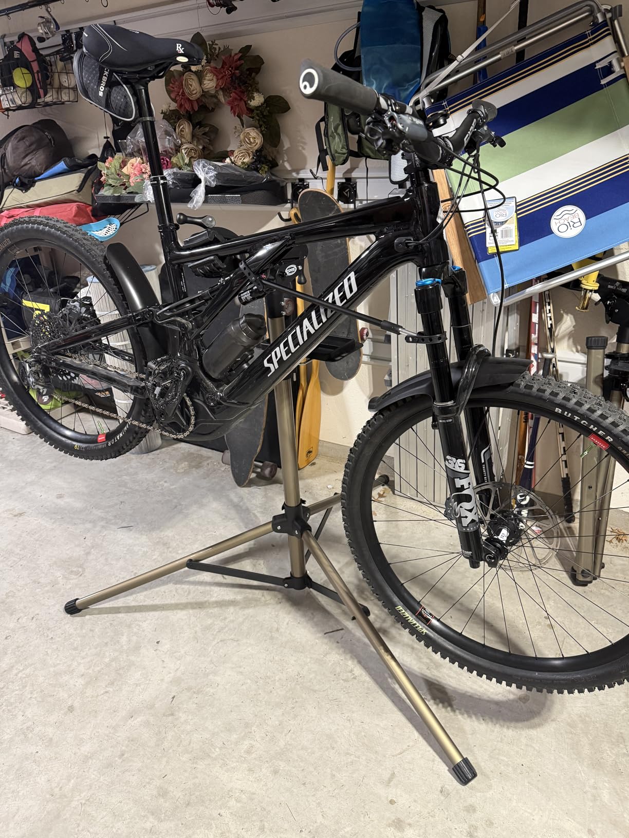 CXWXC Bike Repair Stand 88lbs- E Bike Stand for Maintenance Workstand - Ebike Repair Stand Shop Home Mechanics for Mountain Bike and Road Bike (Max. 88lbs) customer photo 1