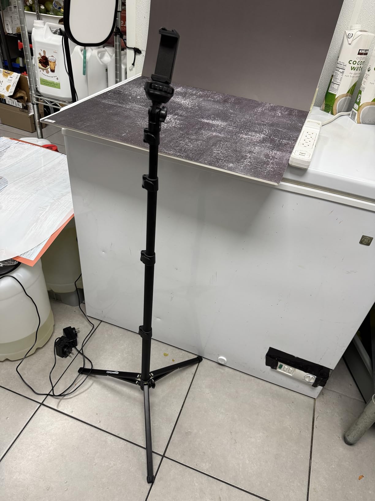 5PCS Double Sided 10 Patterns Photography Backdrop Boards, 16x16 Inch Waterproof Background Surface with 4 Brackets, Cement Marble Wood Brick Texture Backdrop for Food Jewelry Shooting customer photo 1