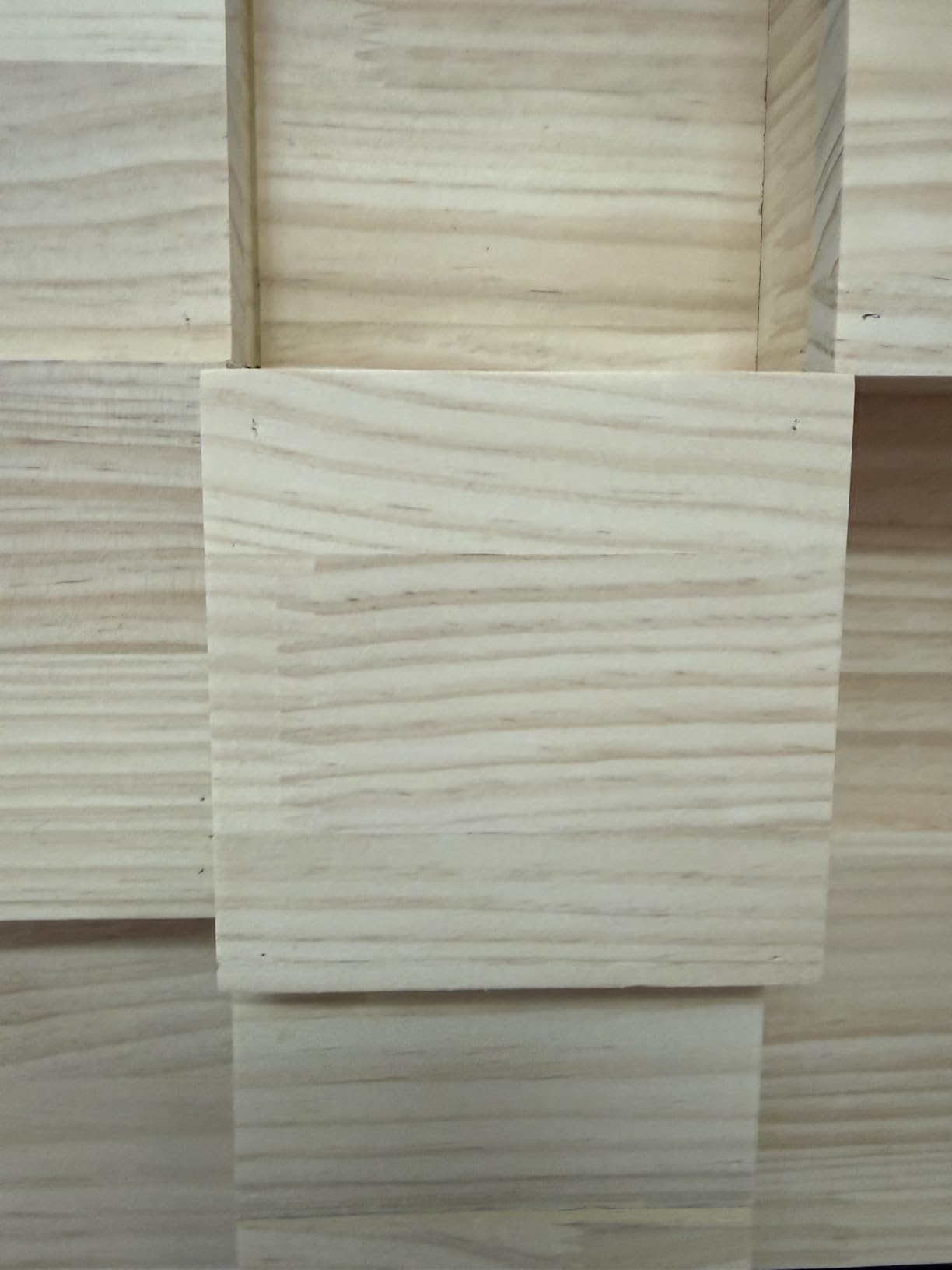 Wood Acoustic Sound Diffuser 23.6x23.6x3.2 Inches Acoustic Wall and Ceiling Panel for Music Studio Theater customer photo 2