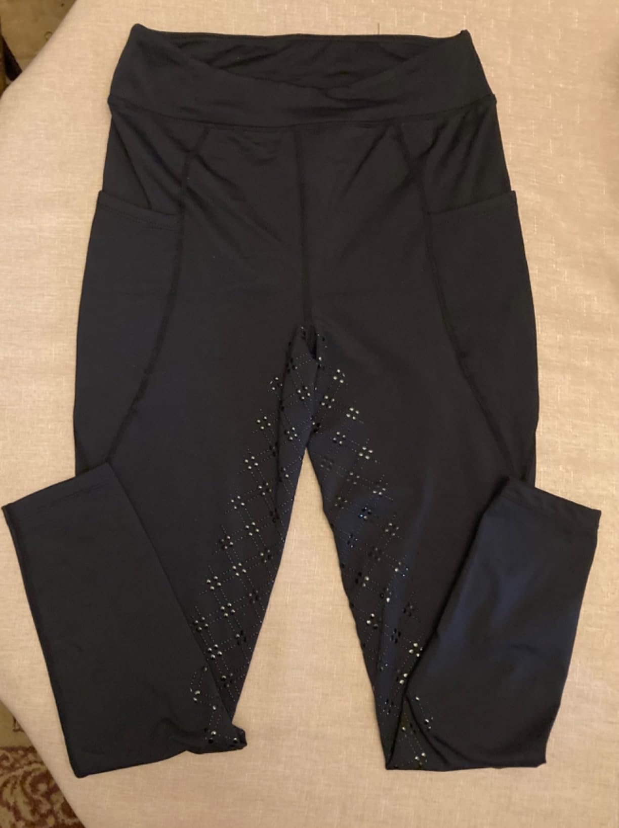 baleaf Women's Winter Riding Pants Full Seat Breeches Fleece Horse Equestrian Tights Horseback Leggings Zipper Pockets customer photo 2