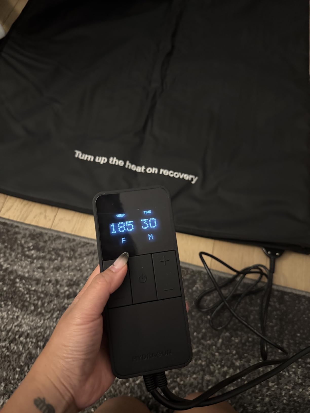 HYDRAGUN HeatPod Infrared Sauna Blanket for Well-Being and Detox - Relax Your Body & Mind - Personal Sauna, Portable Sauna for Home customer photo 2