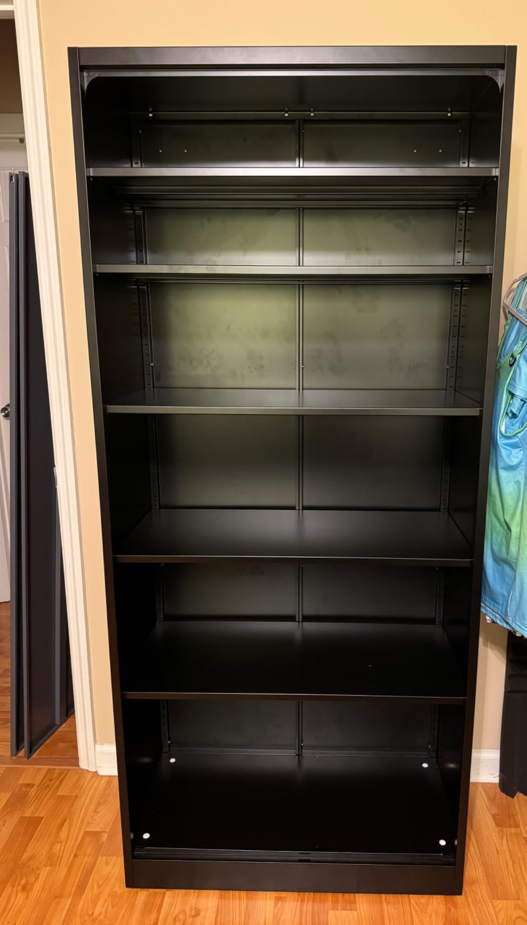 SISESOL Wide & Deep Metal Storage Cabinet with 5 Adjustable Shelf, 72