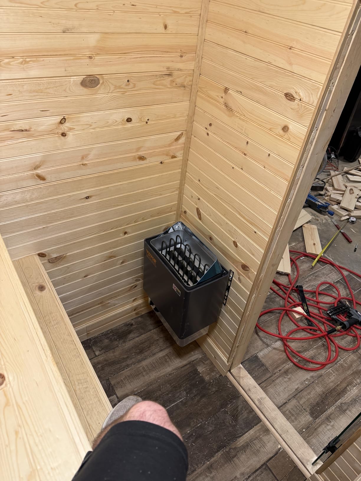 VEVOR Sauna Heater,220V Electric Sauna Stove, Steam Bath Sauna Heater 3h Timer and Adjustable Temp for Max. 176-318 Cubic Feet, Home Hotel Spa Shower Use (6KW) FCC Certification customer photo 1