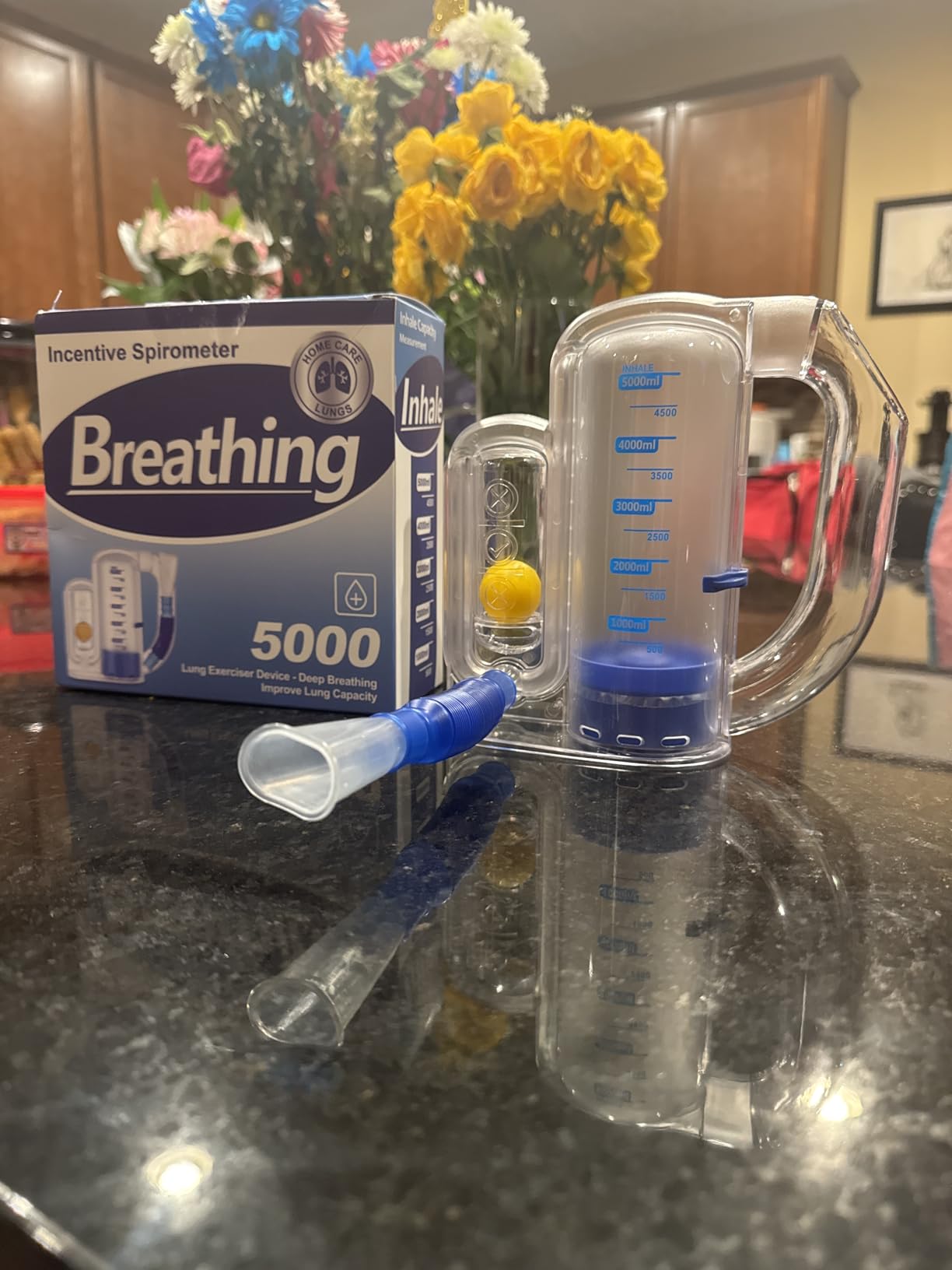 Breathing Exercise Device for Lungs, Lung Exerciser Device - 1200cc/sec 3-Ball Trainer for Gentle Breathing Training & Recovery Support, Breathing Trainer customer photo 1