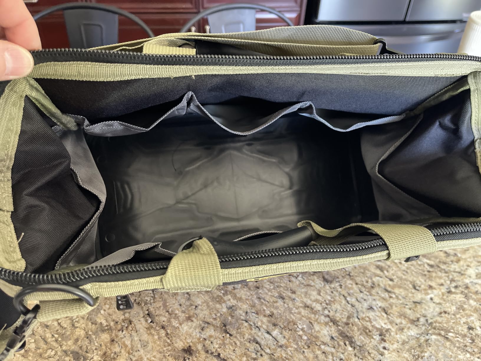 The Ryker Heavy Duty Tool Bags for Men/Women. 14 Inch Small Wide Mouth Mechanic/plumber/Contractor/Electrician Tool Bag Organizer 22Pockets customer photo 2