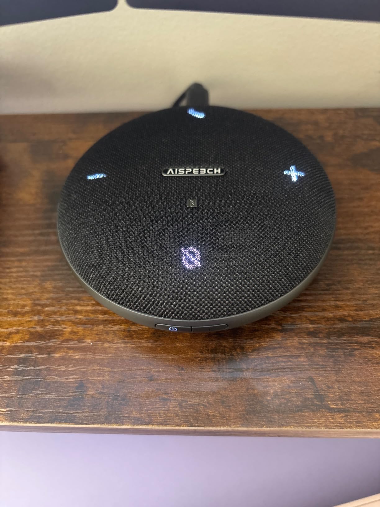 M4 Bluetooth Speakerphone Conference Microphone with AI Noise Reduction Full-Duplex AI Transcription USB Speakerphone 360 Degree Voice Pickup customer photo 2