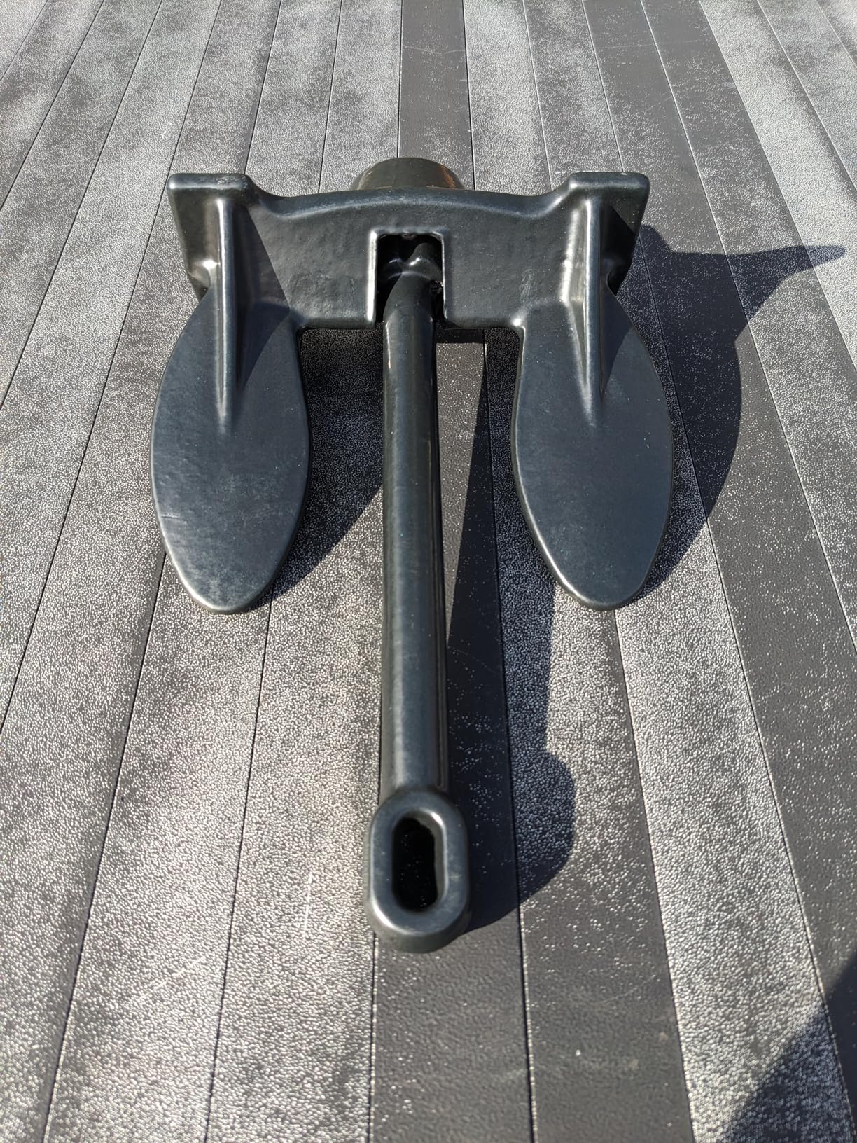 Anchor-Man Navy Anchor (10lb 15lb 20lb 30lb) - Black Vinyl Coated Naval Anchors for Boats with Impressive Holding Power customer photo 2