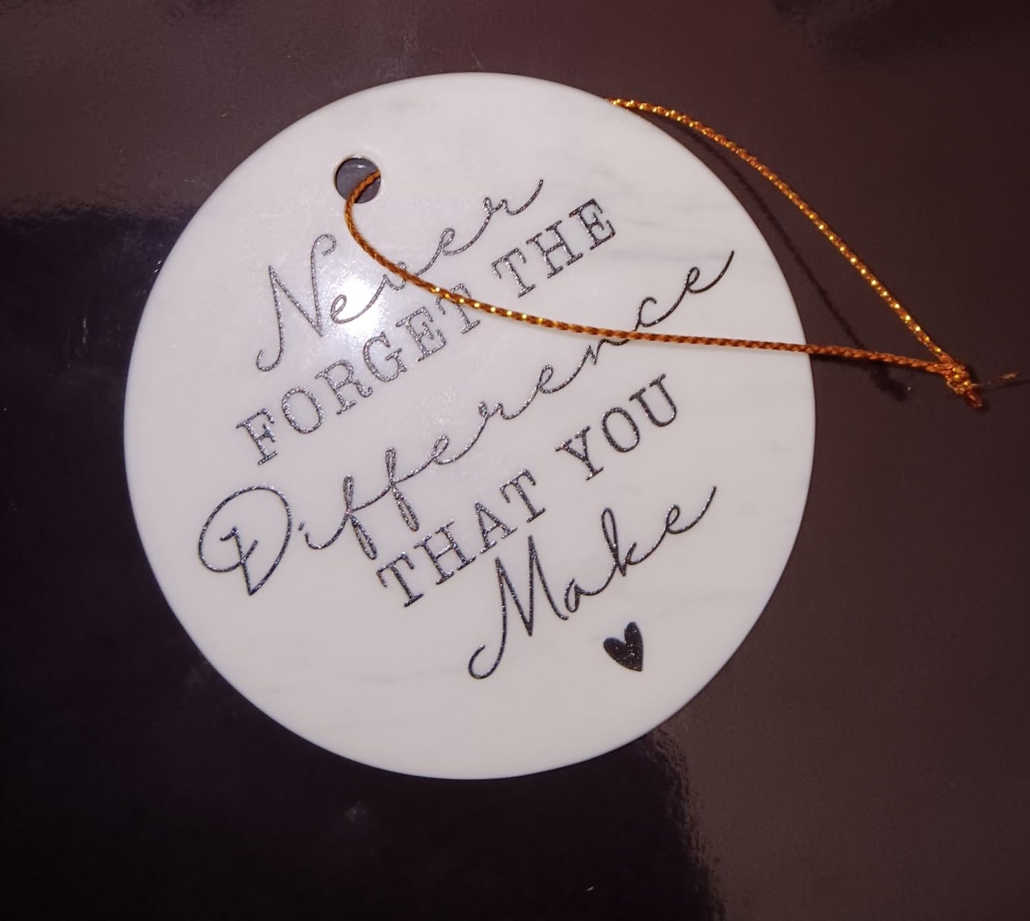 Thank You Gifts for Women Men - Appreciation Gifts - Never Forget The Difference That You Make - Ceramic Christmas Ornaments 2026 customer photo 1