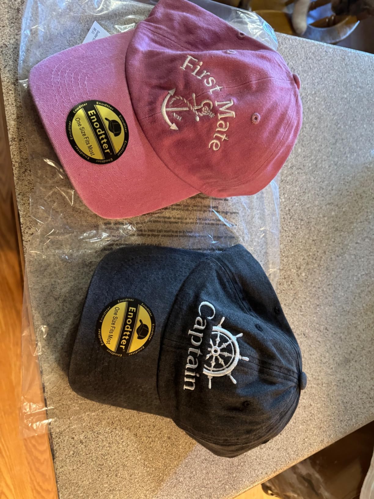 Embroidered Captain & First Mate Hats customer photo 2