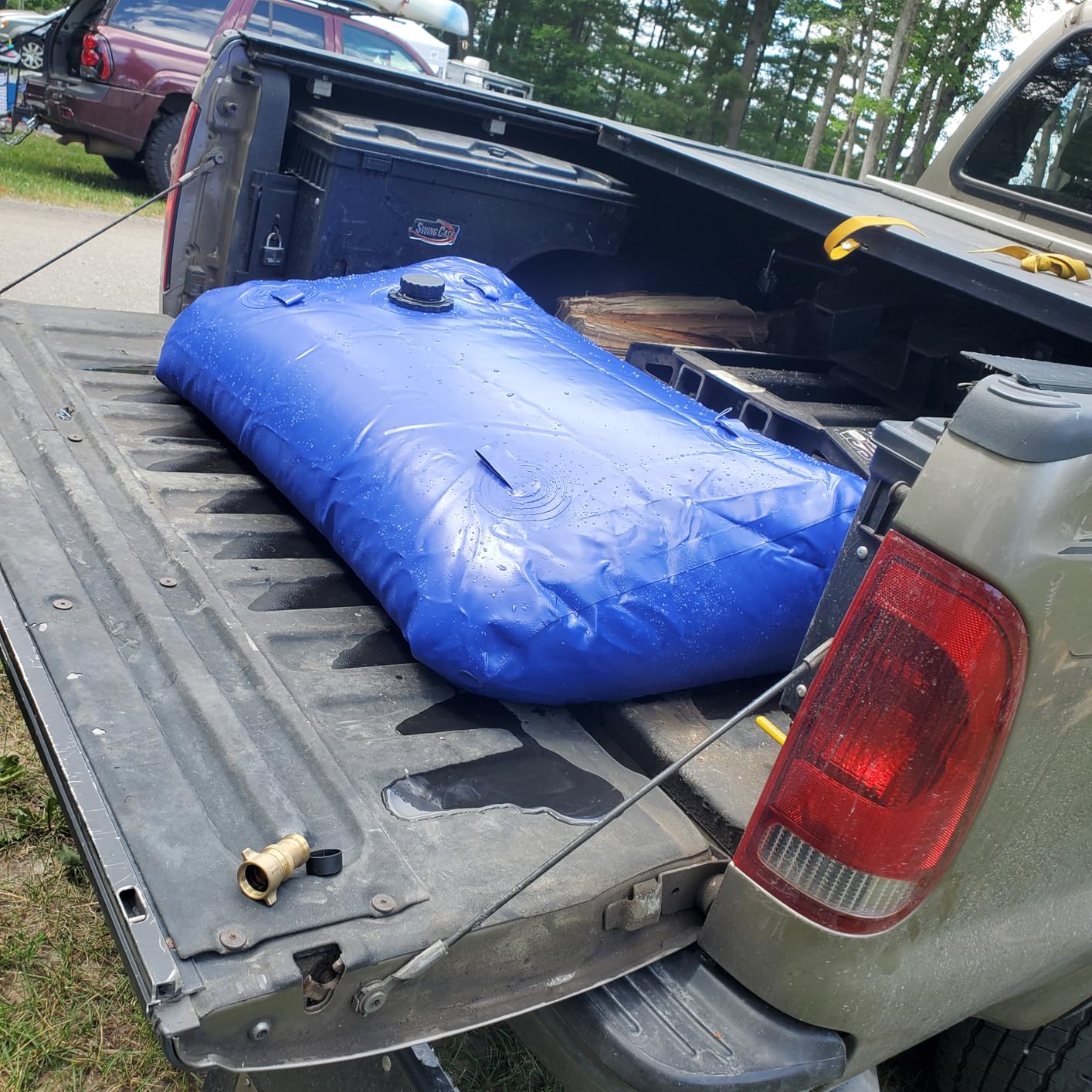 1000L/264gal Foldable Water Bladder Storage Container - Large Capacity Soft Water Bag for Drought Resistance, Fire Prevention, and Emergency Water customer photo 1