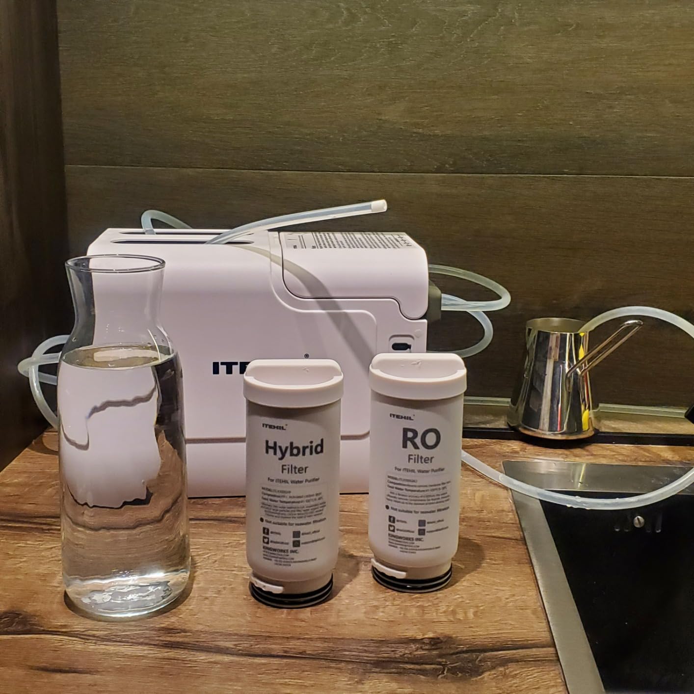 Portable Water Filter with Hybrid and RO Filter, NSF Certified Hiking Water Purifier System for Camping, Survival Gear Purification for Drinking customer photo 1