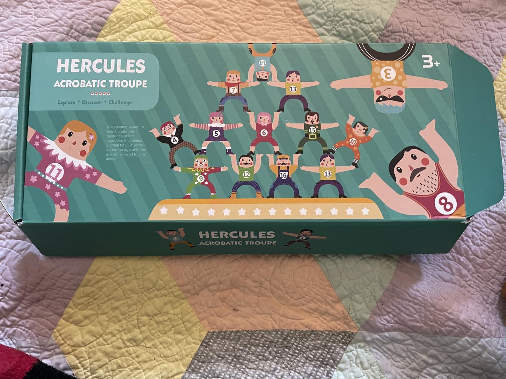moopok Wooden Stacking Toys,16Pcs Circus Hercules Acrobatic Troupe Interlock Toy,Balancing Building Blocks Game Toddler Puzzle Toys,for 3 4 5 6 Years Old Kids Adults customer photo 1