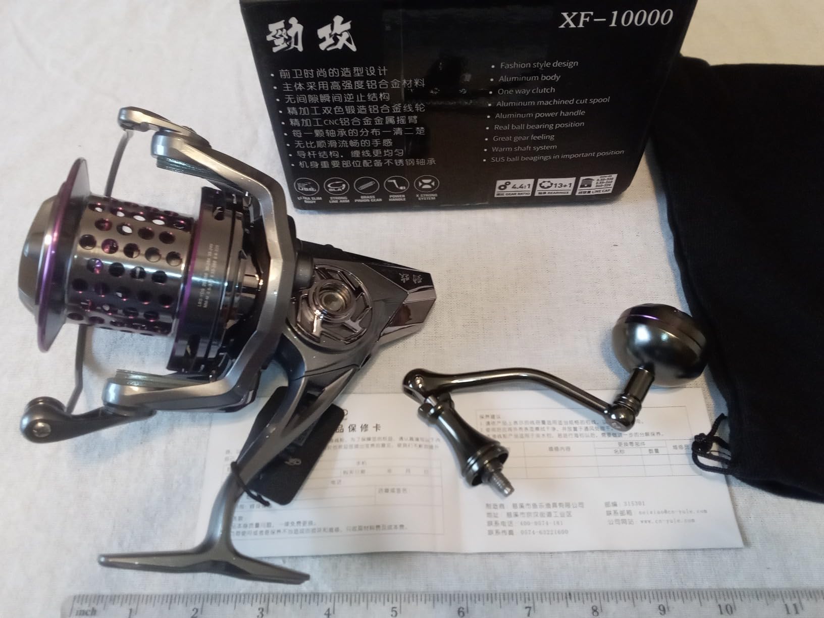 THKFISH Saltwater Spinning Reel 10000 Surf Fishing Reels Saltwater, 13+1 BB, 45LB Max Drag, Ultra Smooth Heavy Duty Reel with CNC Aluminum Spool Reels for Long Cast customer photo 1