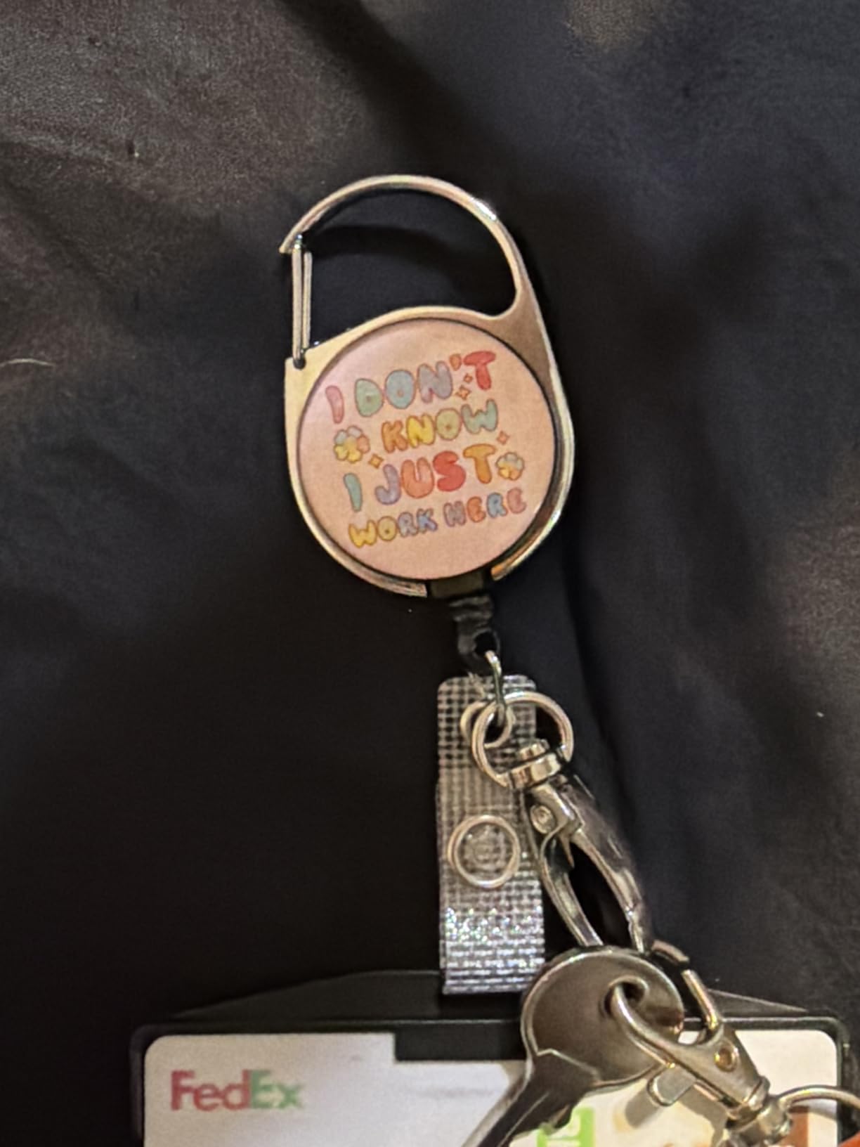 Funny Respiratory Therapist Badge Reel Holder Retractable Heavy Duty with 360 Degree Swivel Carabiner Clip, RT Inhale RRT Badge Reel, Nurse Badge Holder Retractable Clip, Respiratory Therapist Gifts customer photo 1