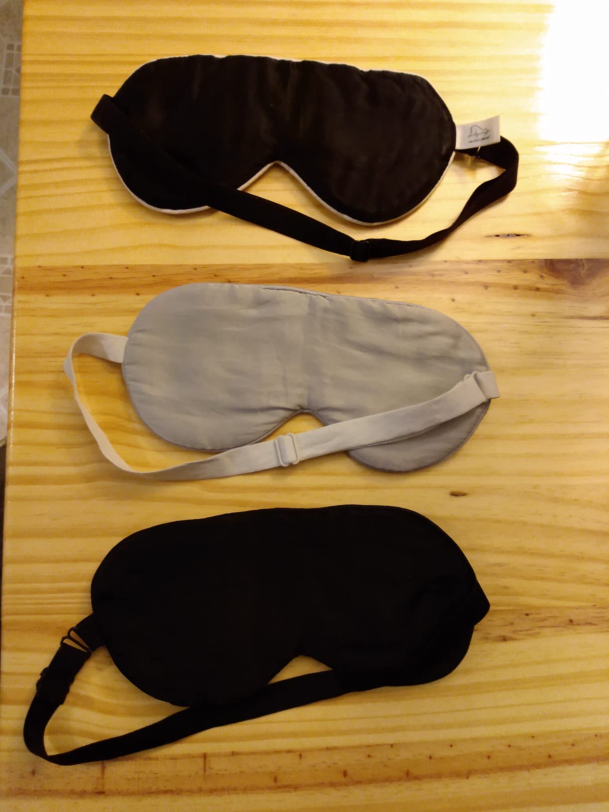 Alaska Bear Mulberry Silk Sleep Mask Luxury Cool and Lustrous Eye Cover for Sleeping Unisex (Sloth) customer photo 2