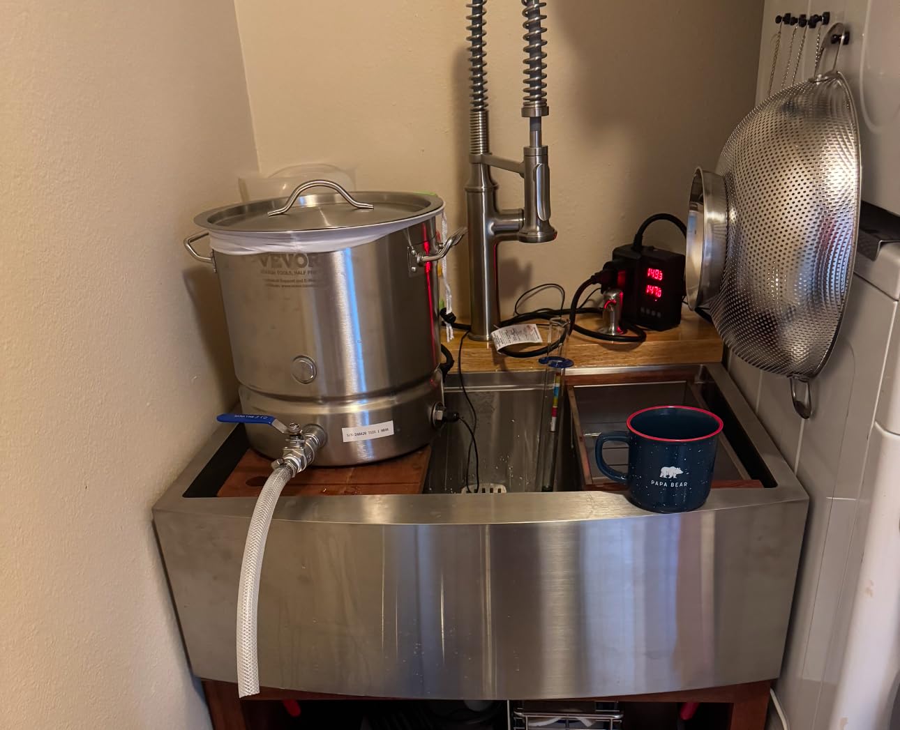 VEVOR Brew Kettle 16 Gal, Brewing Pot Stainless Steel, Brew Kettle Pot for Beer Brewing with Filter & Filter Tray, Tri Ply Bottom customer photo 1