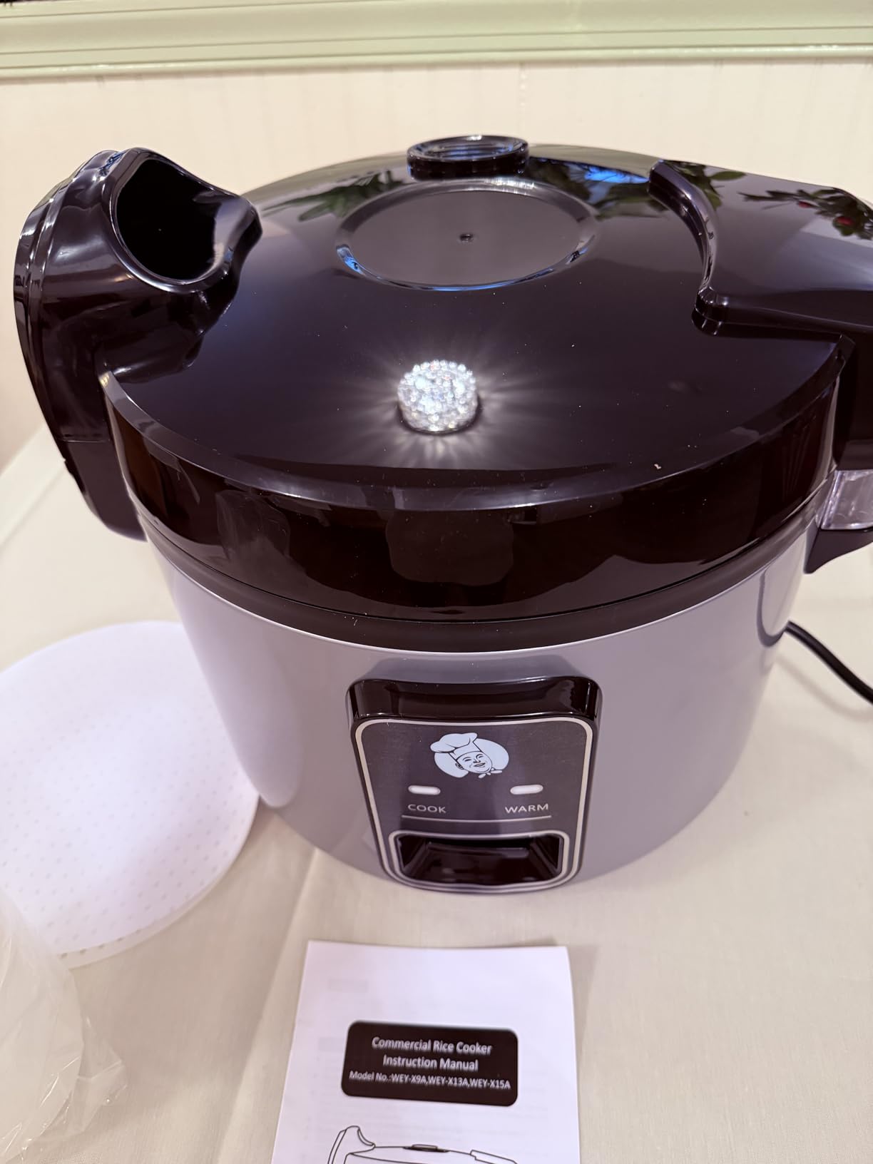 Commercial Rice Cooker & Warmer 8.17Qt/40 Cups (Cooked Rice) | Large Rice Cooker | 40 mins Fast Cook Rice Cooker for Restaurant | Auto Keep Warm | Easy Clean customer photo 2
