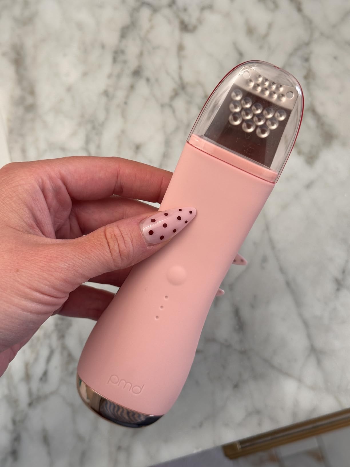 PMD Wave Pro - Professional-Grade Advanced Skin Spatula - Extract, Infuse, & Lift - SonicGlow Vibration and E-Wave Technology - Clear Pores, Blackheads, & Whiteheads customer photo 1