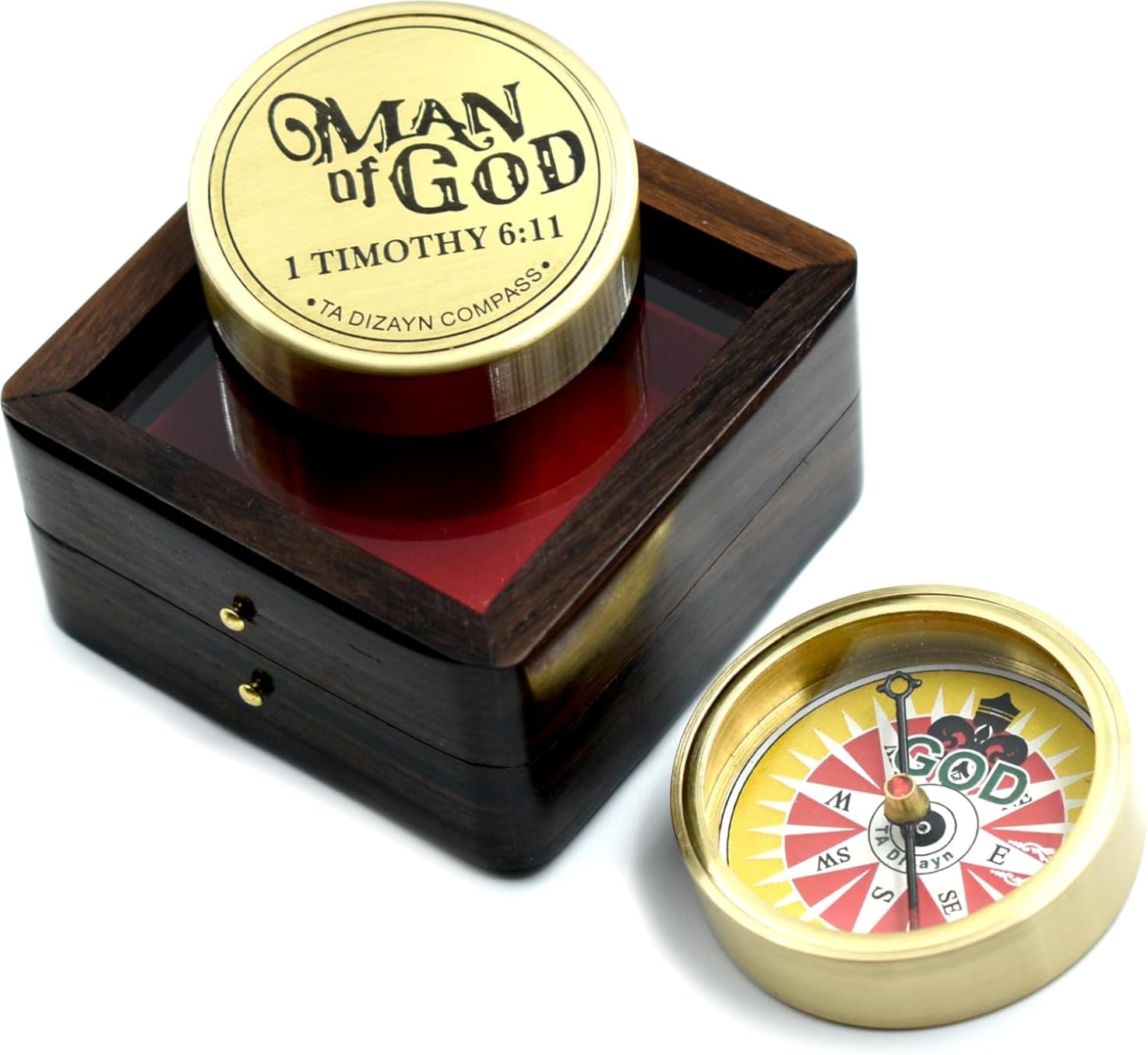 For I Know The Plans I Have For You Jeremiah 29:11 Solid Brass Directional Engraved Compass Baptism Gifts for Boys Girls First Communion Christian Gifts for Men customer photo 1