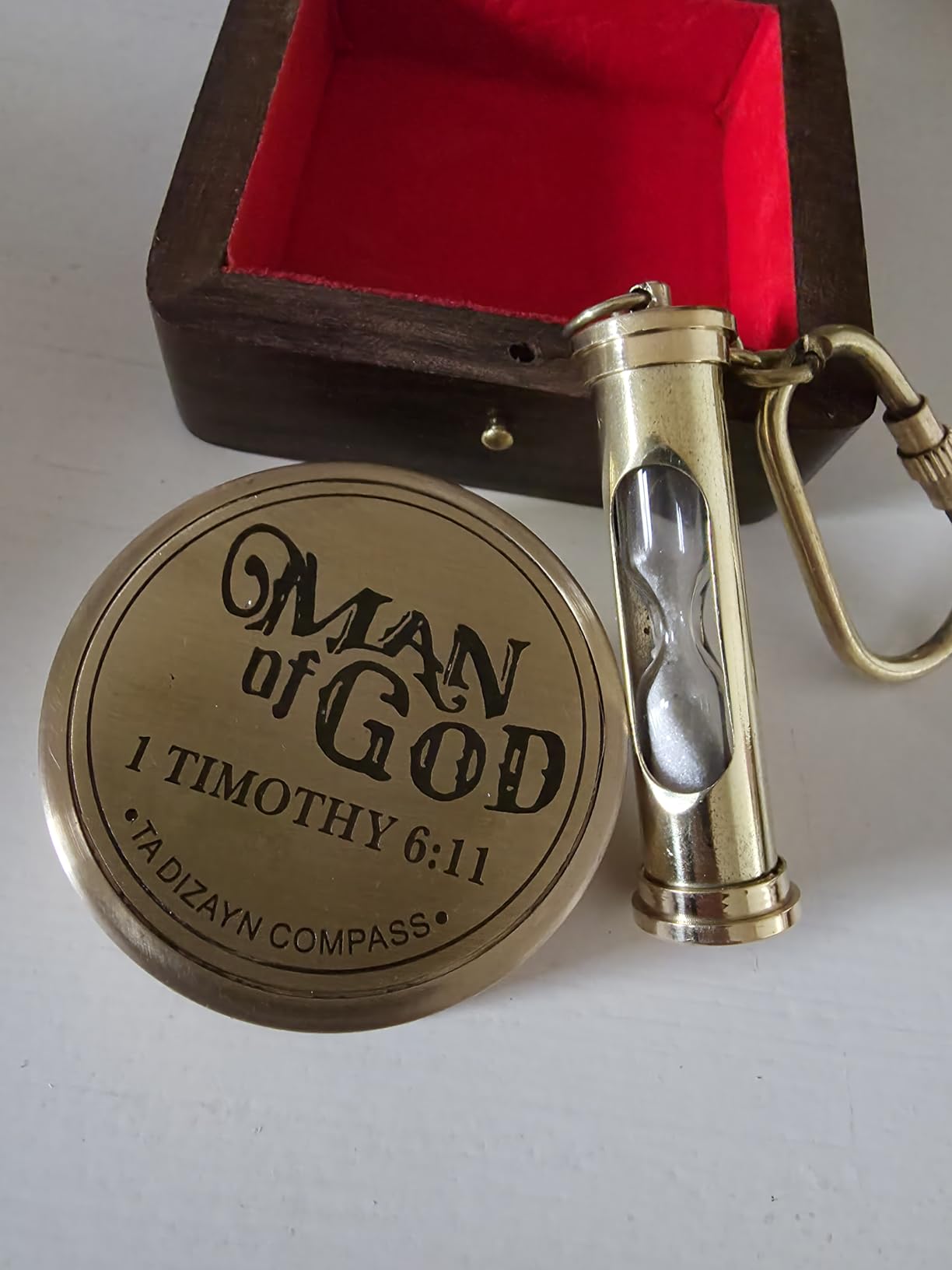 For I Know The Plans I Have For You Jeremiah 29:11 Solid Brass Directional Engraved Compass Baptism Gifts for Boys Girls First Communion Christian Gifts for Men customer photo 2