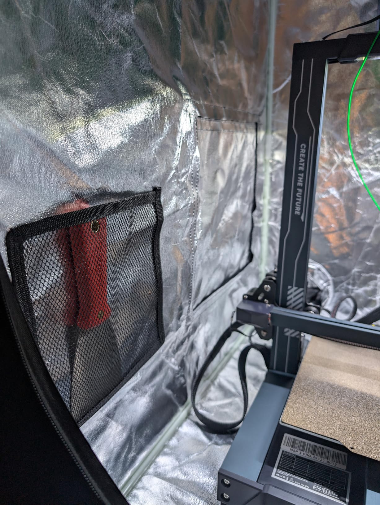ELEGOO 3D Printer Enclosure, Fireproof and Dustproof 3D Printer Cover Constant Temperature Tent for Neptune 3 Pro/Neptune 4/Neptune 4 Pro/Ender 3/Ender 3 V2/Ender 3 S1/Kobra 2 customer photo 1