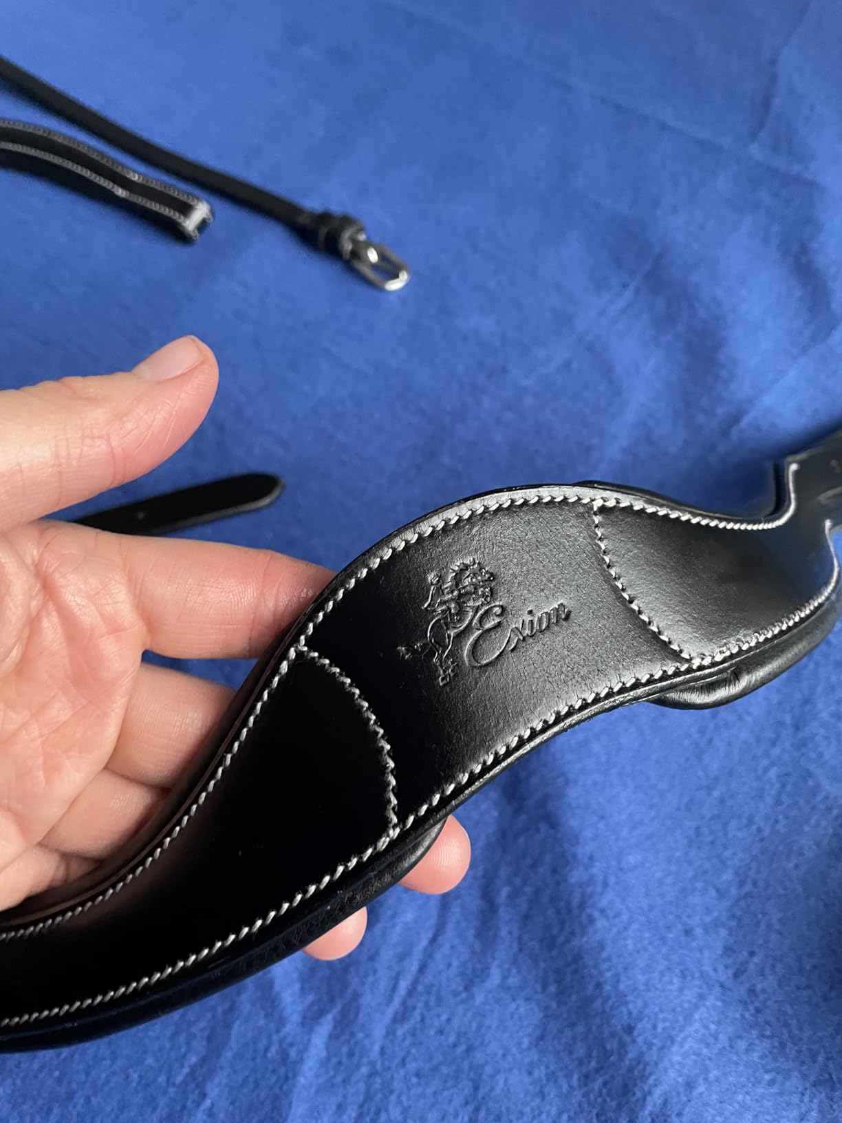 Anatomic Hunter Jumping Bridle for Horses - Soft Padded English Bridle with Anti-Pressure Crownpiece, Rubber Grip Reins & Fancy Stitch - Comfort Fit for Training, Show & Competition customer photo 2