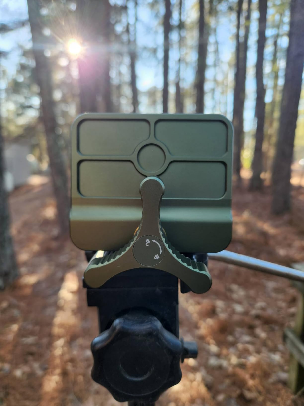 HUNTPAL Rifle Tripod Gun Clamp Saddle Shooting Rest Mount for Hunting Shooting Stick, Quick Release Accuracy Arca Swiss Ball Head & Adapter for Hand-Free Precision Shooting customer photo 1