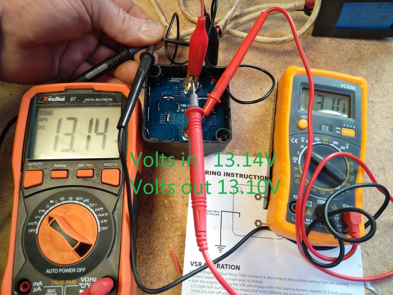 Dual Battery Isolator 12V 140Amp, Voltage Sensitive Relay VSR, Fit for UTV Marine Car RV Boat Truck Trailer ATV Camper Moto, Not Fit for Lithium Batteries customer photo 1