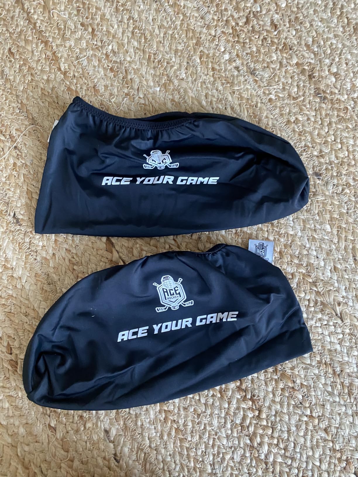 ACE HOCKEY Slide Board Booties for Smooth Gliding (Reusable, Washable) - Compatible with All Fitness/Hockey Slideboards - Slip-Over-Shoe Design - One Size Fits All customer photo 1
