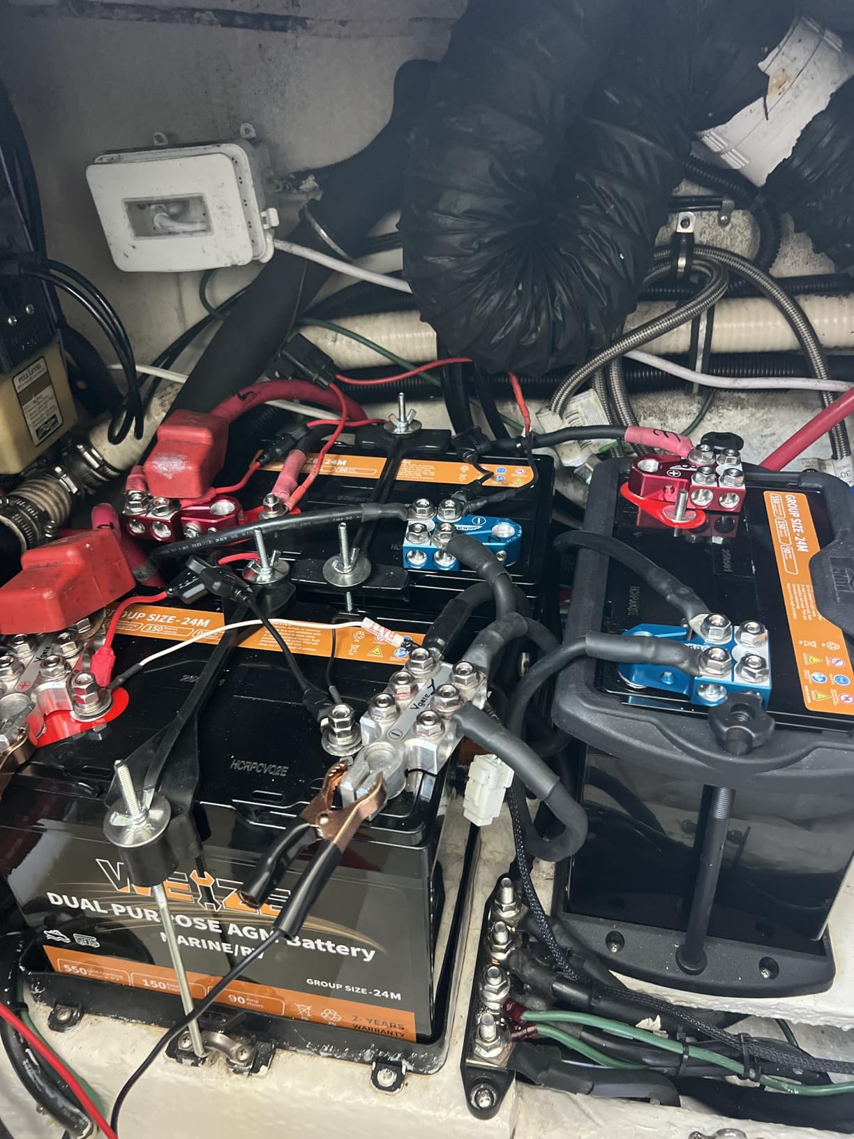 Weize Dual Purpose AGM Battery BCI Group 27M, 175RC 580CCA 12V 92AH Starter & Deep Cycle Sealed Marine & RV Battery customer photo 2