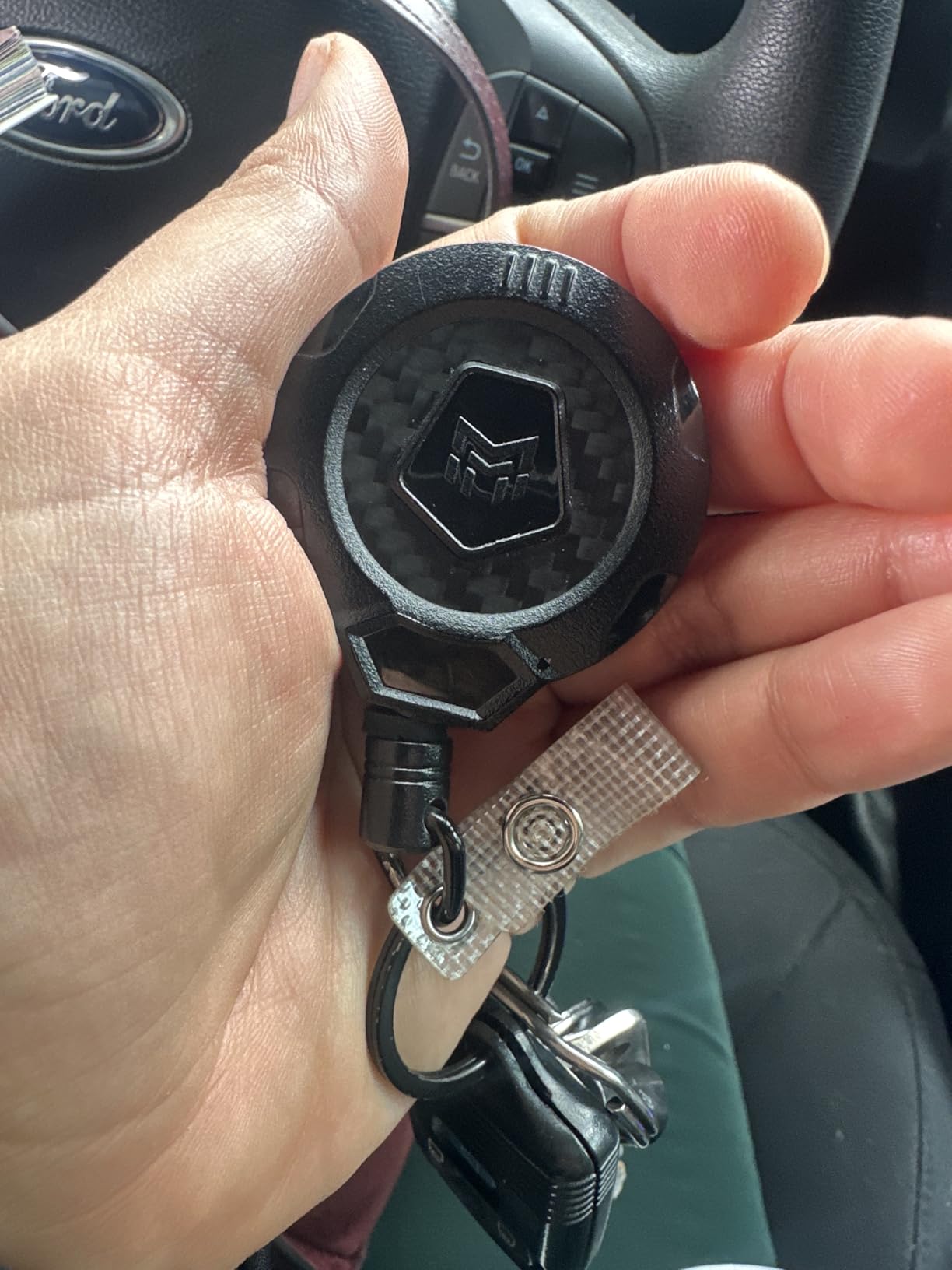 MNGARISTA Upgraded Heavy Duty Retractable Keychain with Belt Clip, 10 OZ Retraction, 31.5