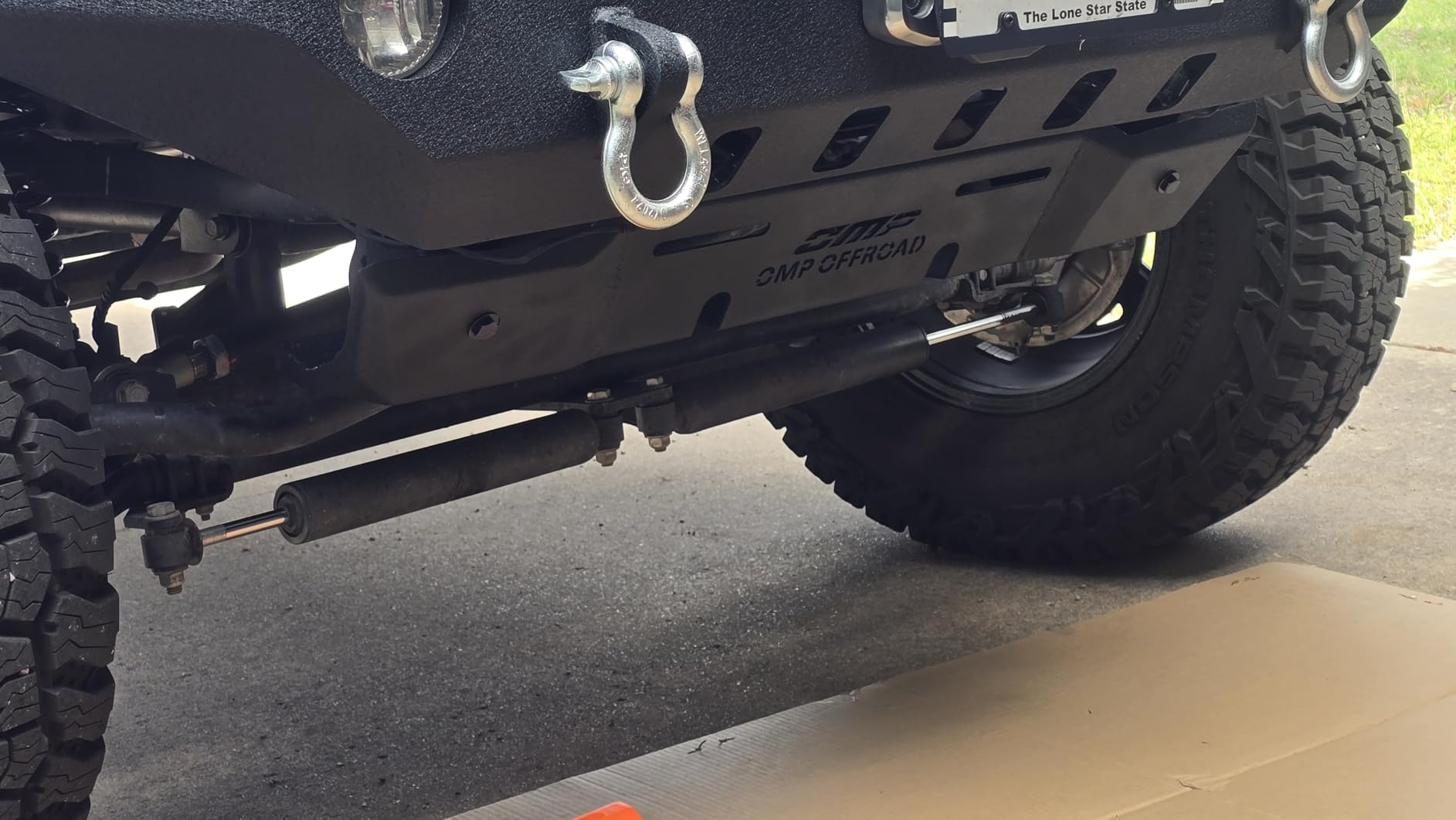OMP Offroad Aluminum Front Skid Plate Compatible for Jeep Wrangler 2018-2026, Jeep Gladiator - Heavy Duty Gladiator Bumper Skid Plate, Light Weight, Easy Installation customer photo 1