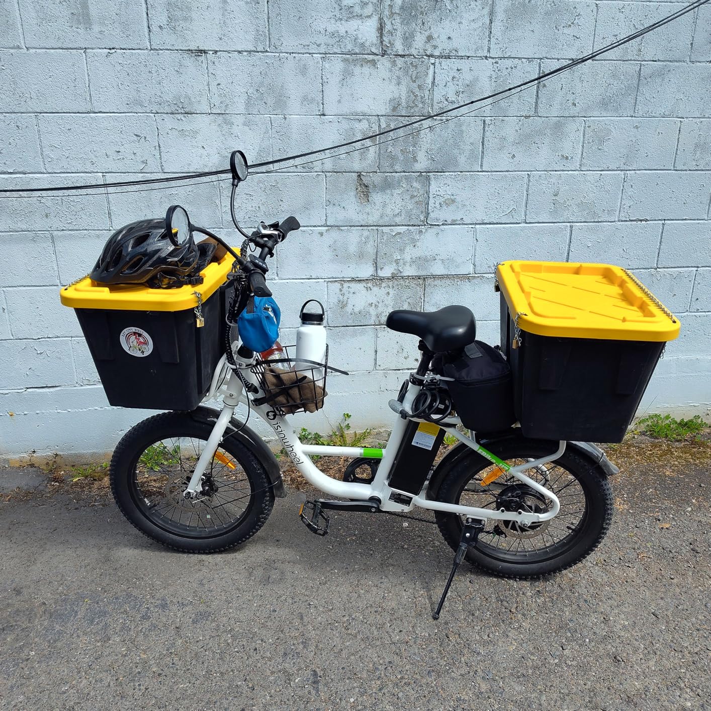 isinwheel U7S E Bike for Adults Electric Bike with Dual Cargo Rack, 48V 1000W Peak Ebikes for Adults, 7 Speed Gear, 20/28 mph Step Thru Cruiser Electric Bicycles, 20