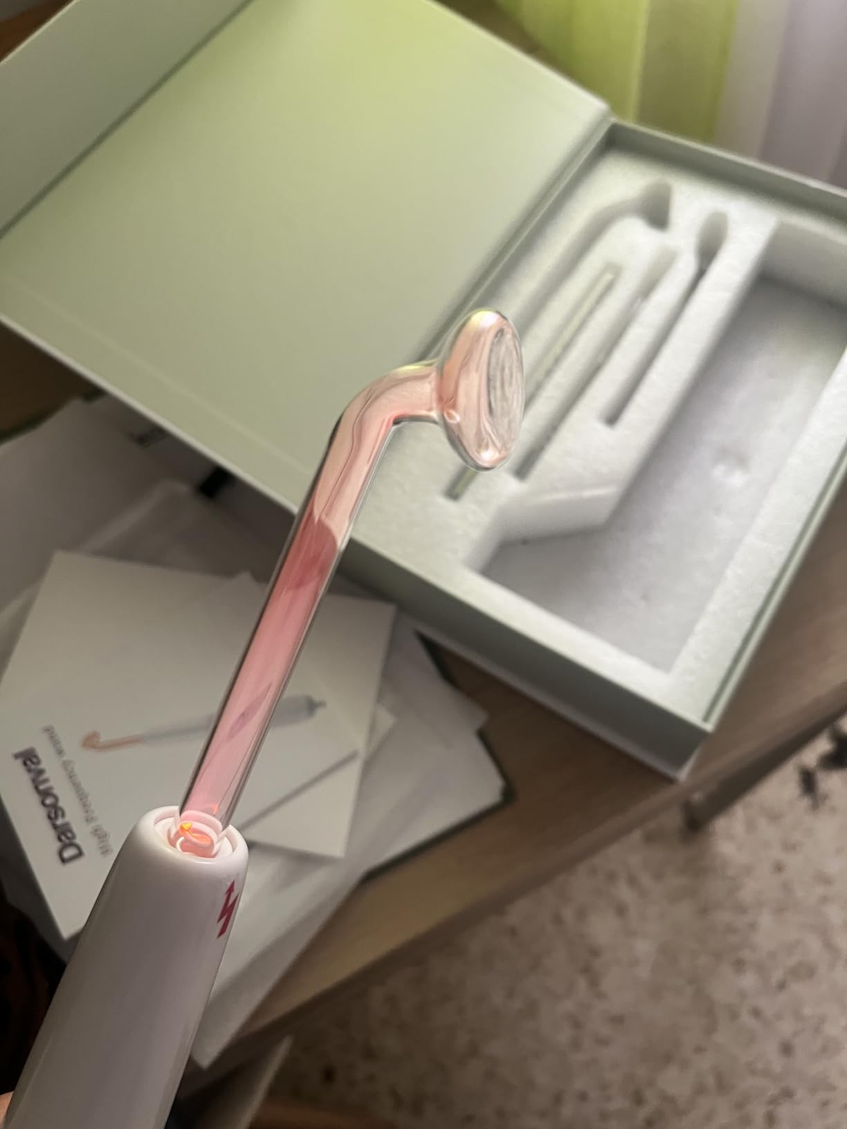 High Frequency Facial Device DARSONVAL High Frequency Facial Wand Micro-Care Skin Care customer photo 2