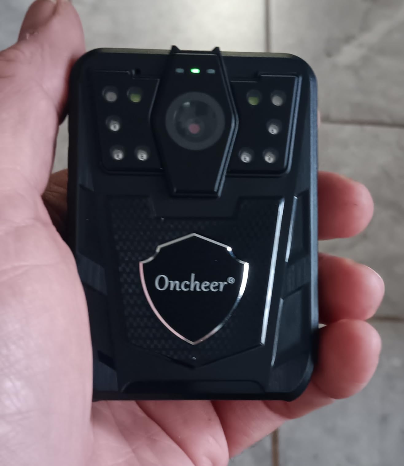 ONCHEER 1080P Body Camera, Police Body Cam with 12H Continous Record, 64G SD Card, Shoulder and Waist Clips, Lightweight Personal Body Worn Cameras for Law Enforcement, Security Guards, Cycling Trip customer photo 1