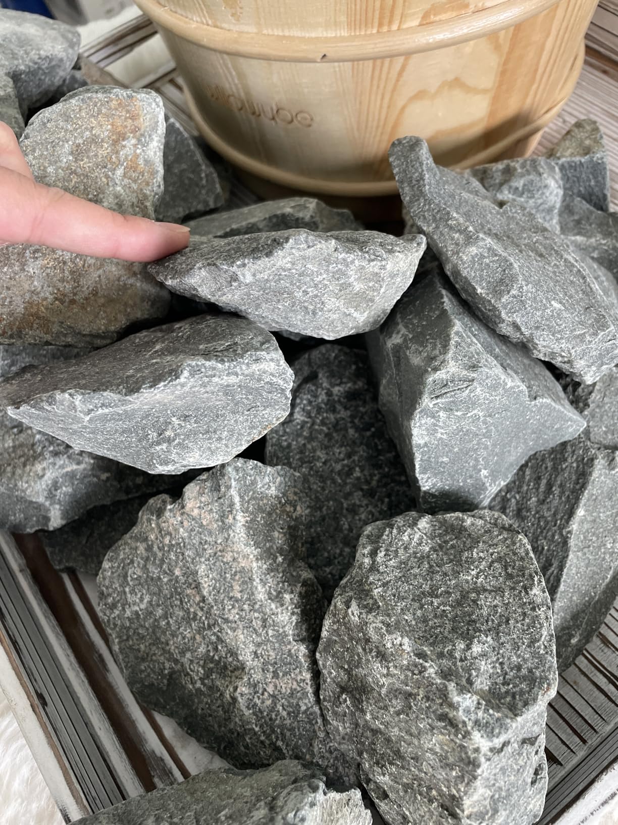 WILLOWYBE Sauna Stone Rock Grade A+ Roughly 35lb/16kg, Sauna Accessory customer photo 2