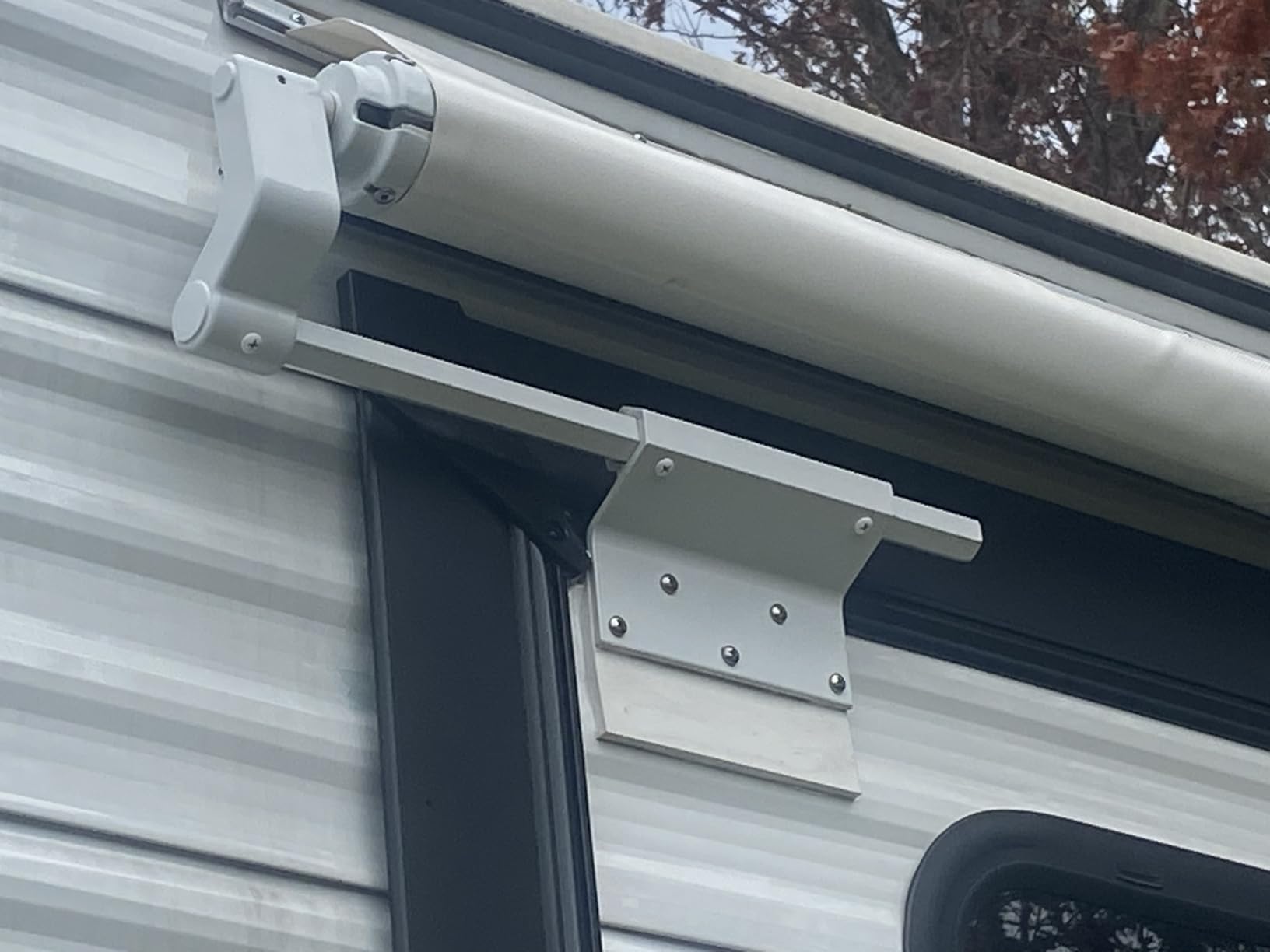Dulepax RV Slide Out Awning, RV Slide Topper, Modular Camper Slide Out Awning Kit, Slide Toppers for RVs, 5th Wheels, Travel Trailers and Motorhomes, Black, 7'3''(6'7''Fabric) customer photo 1